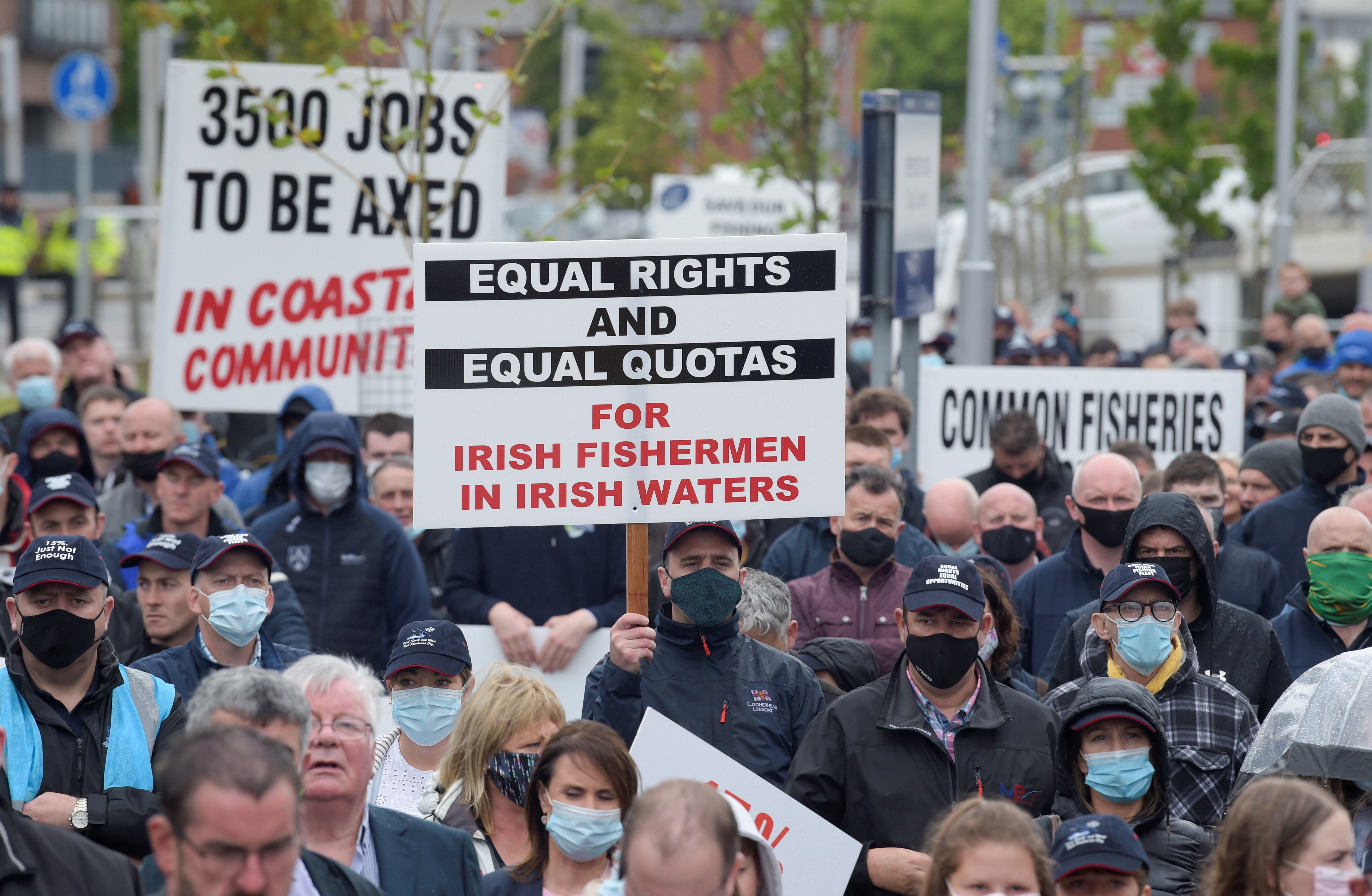 Irish Fishermen Take Trawlers To Central Dublin In Brexit Protest Reuters