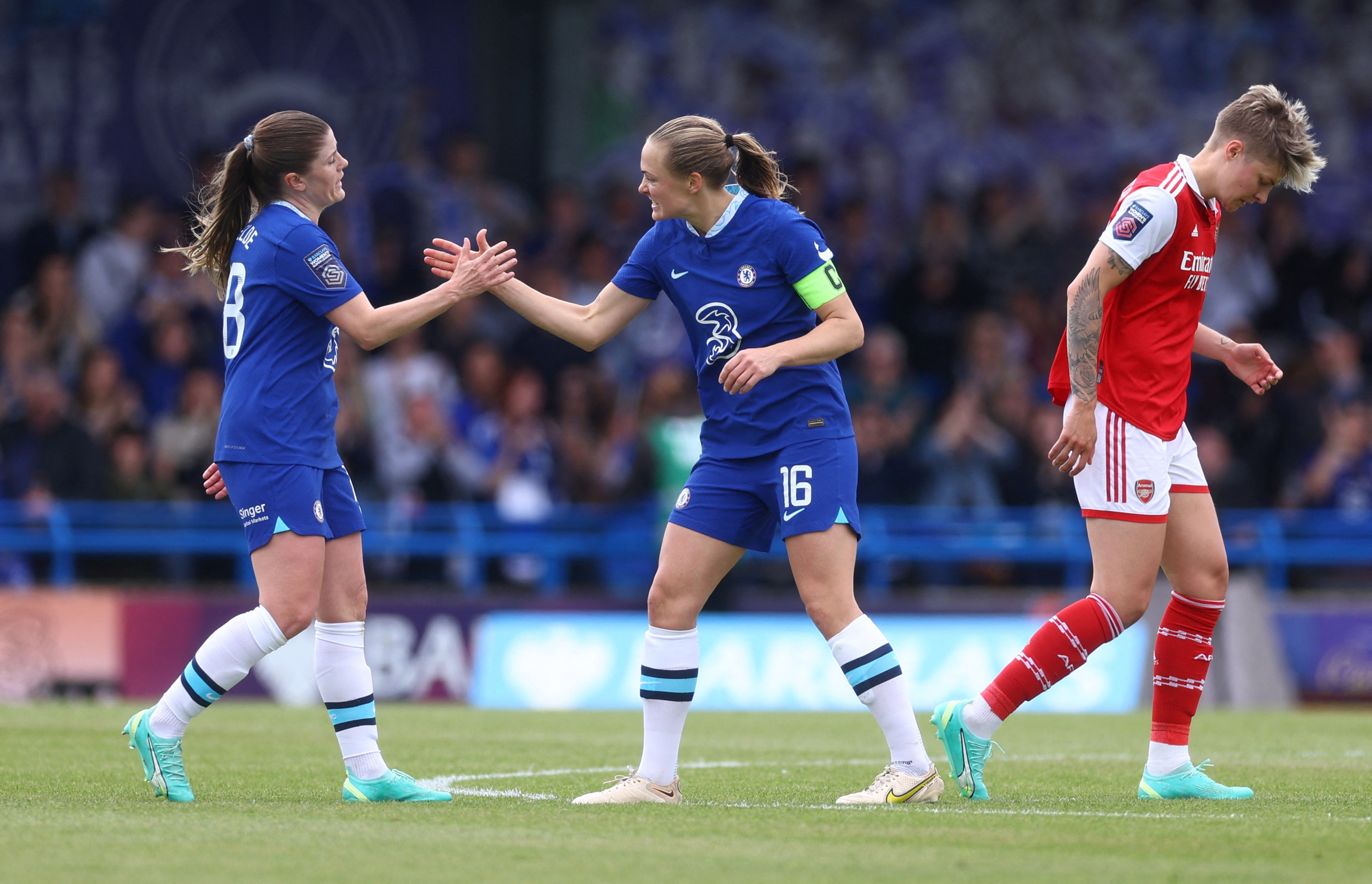 Chelsea on verge of fourth straight WSL title after 2-0 win over Arsenal Reuters