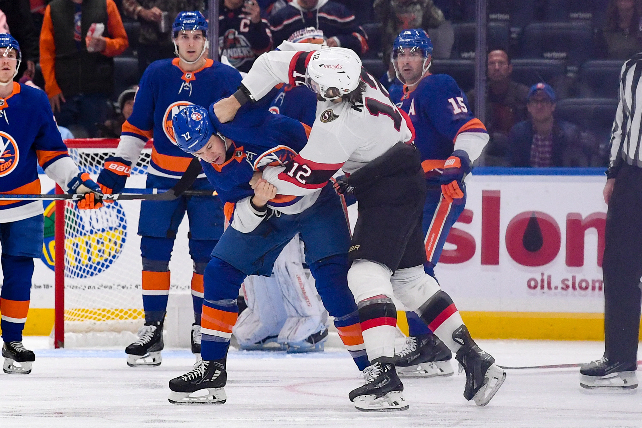 Islanders win after Sens' Erik Brannstrom taken off on stretcher | Reuters