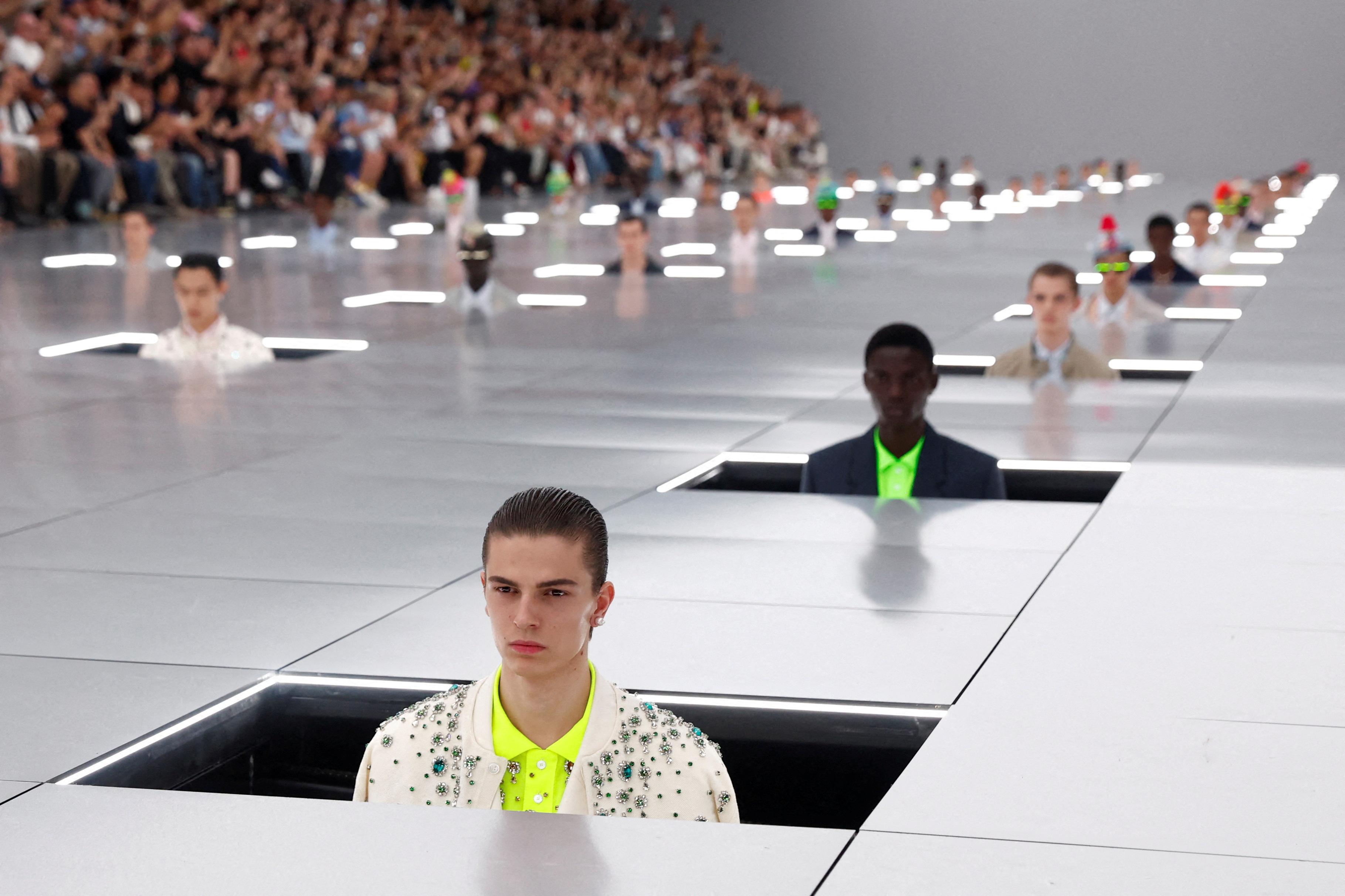 Kim Jones' new hipsters in Dior Men's Pre-Fall 2022 show