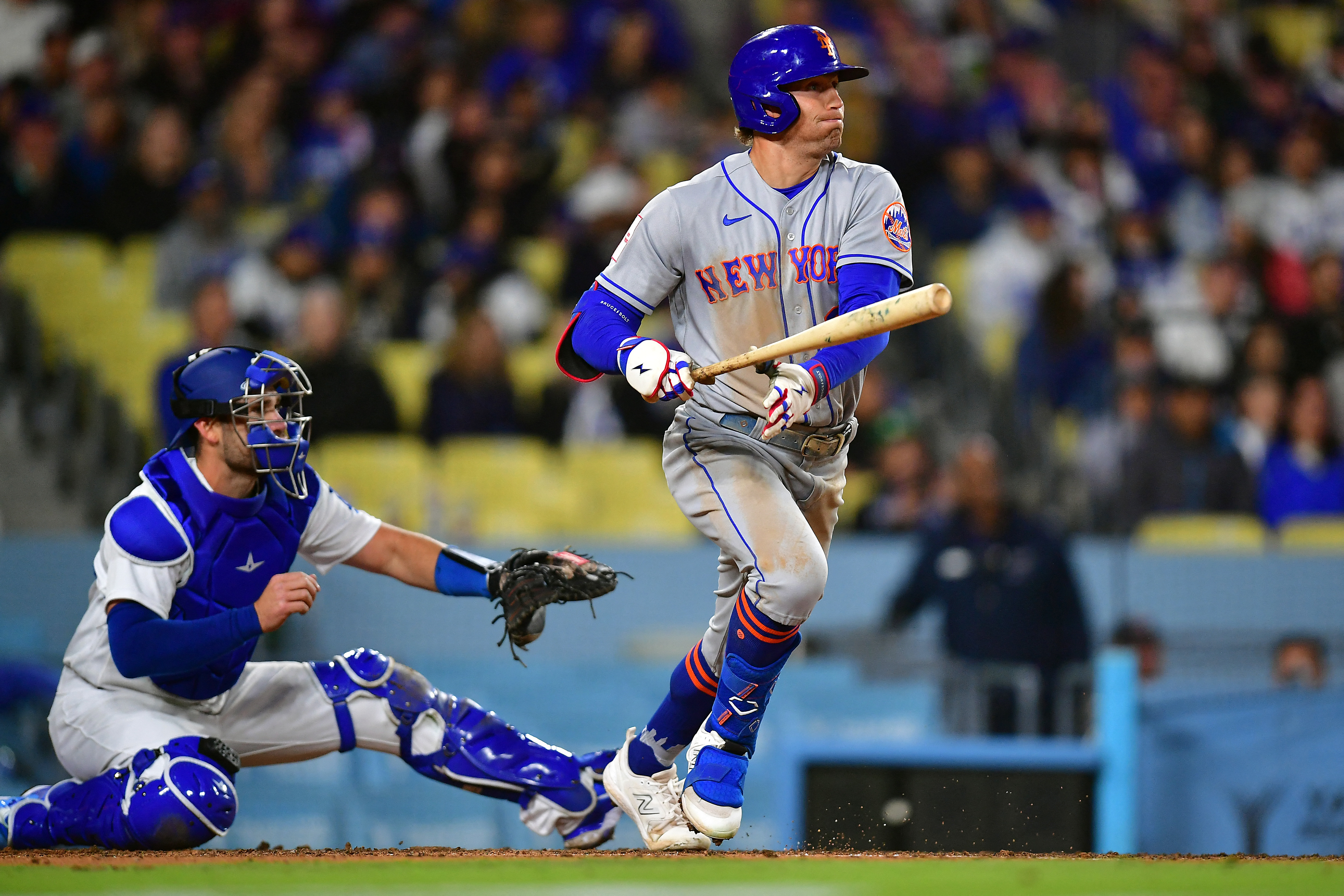 St. Louis, United States. 19th Apr, 2023. St. Louis Cardinals Tommy Edman  swings, hitting a double in the first inning against the Arizona  Diamondbacks at Busch Stadium in St. Louis on Wednesday