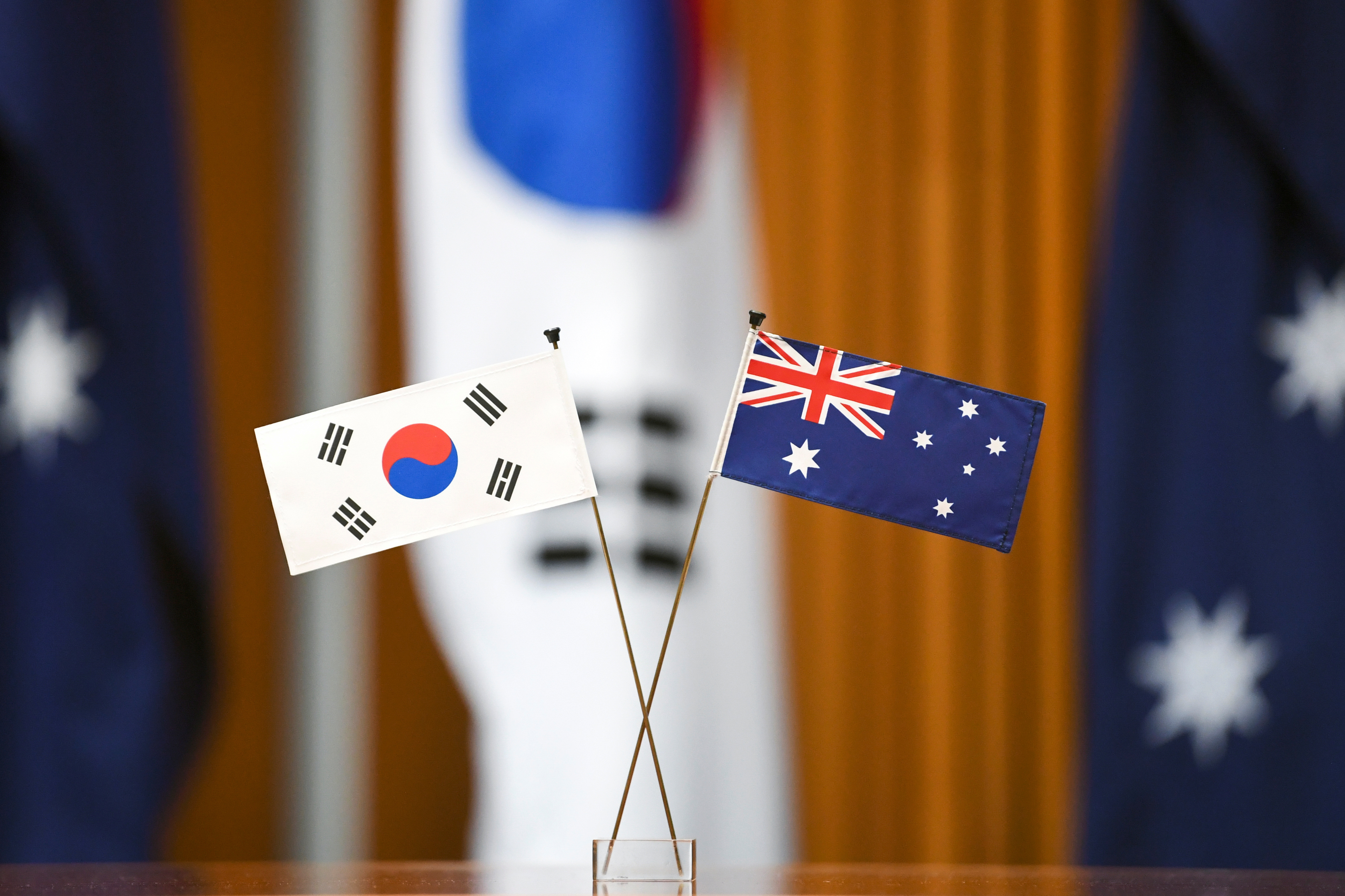 South Korean President Moon Jae-in meets with Australian PM Scott Morrison in Canberra