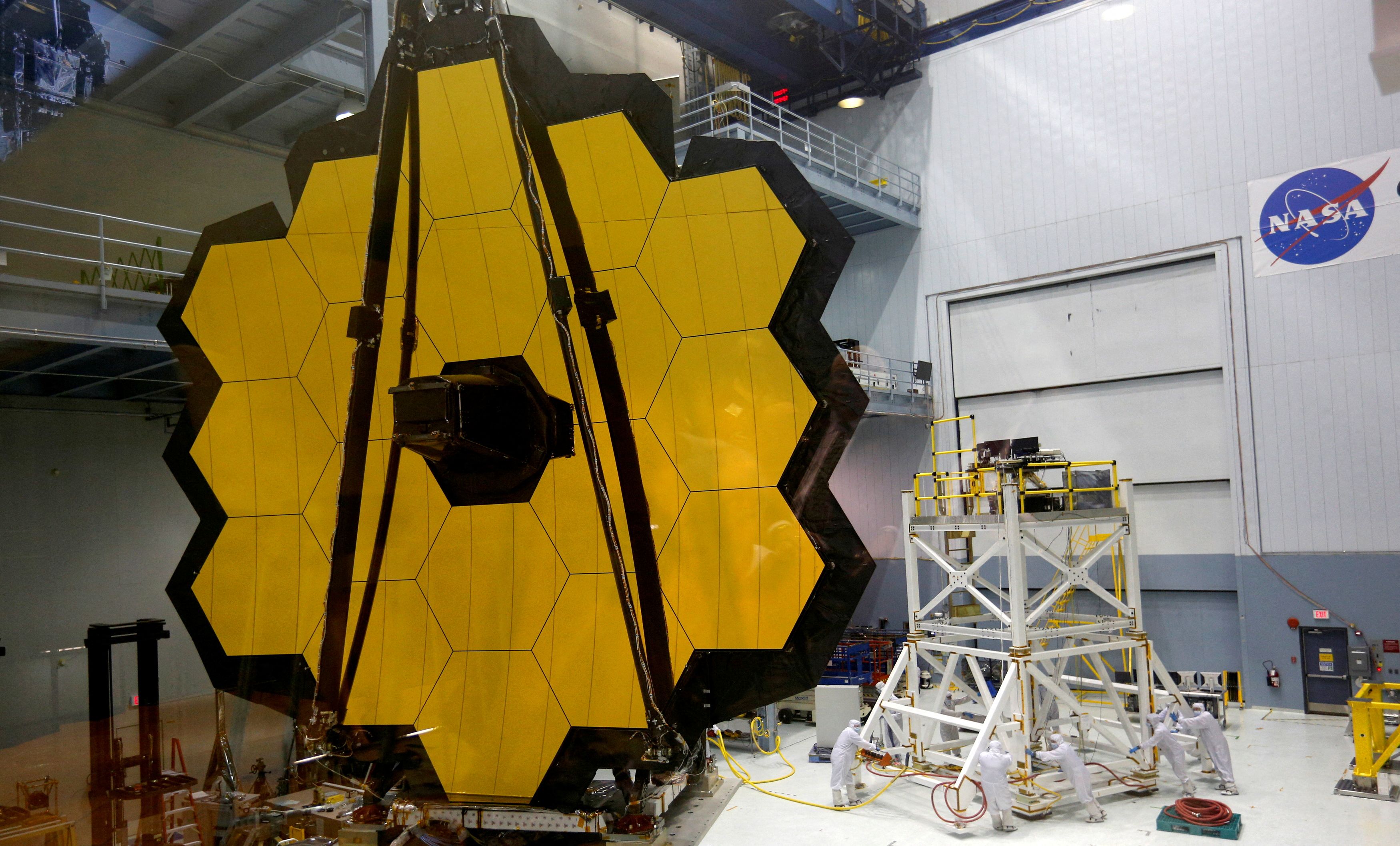 James Webb Space Telescope Mirror unveiling event at NASA's Goddard Space Flight Center in Greenbelt, Maryland