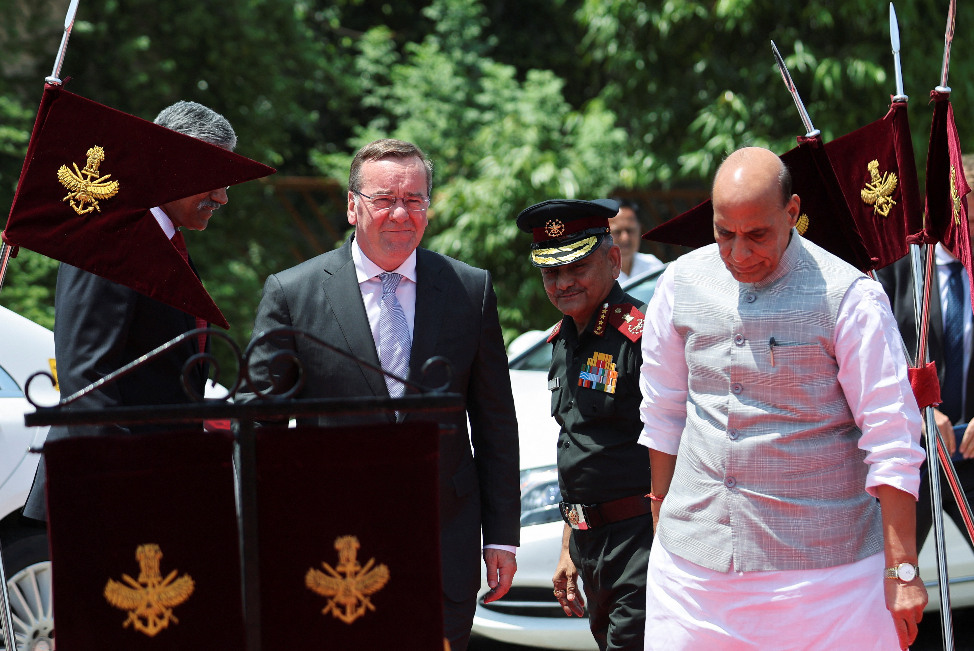 German Defence Minister Boris Pistorius visits New Delhi