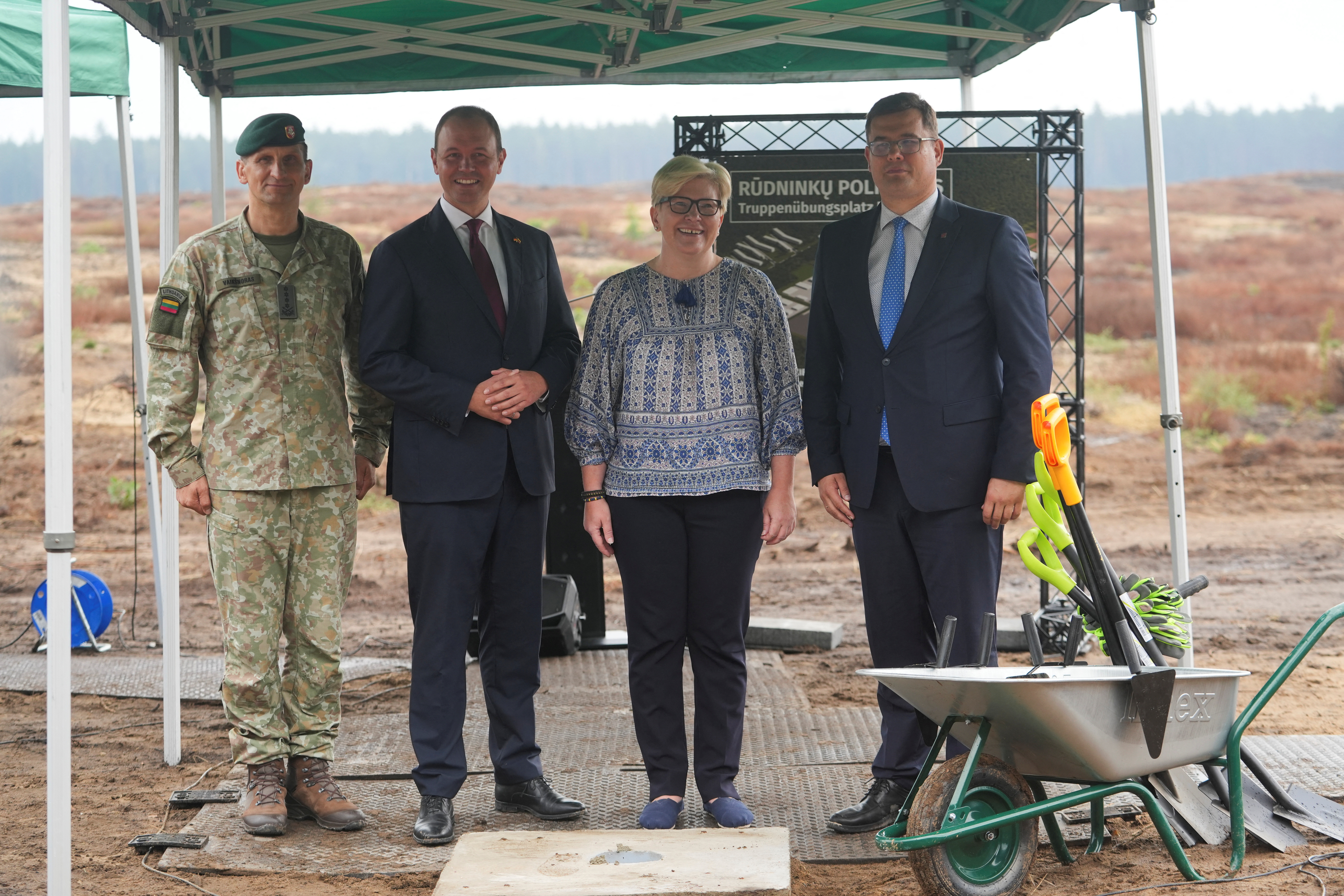 Lithuania and Germany mark start of construction of German base