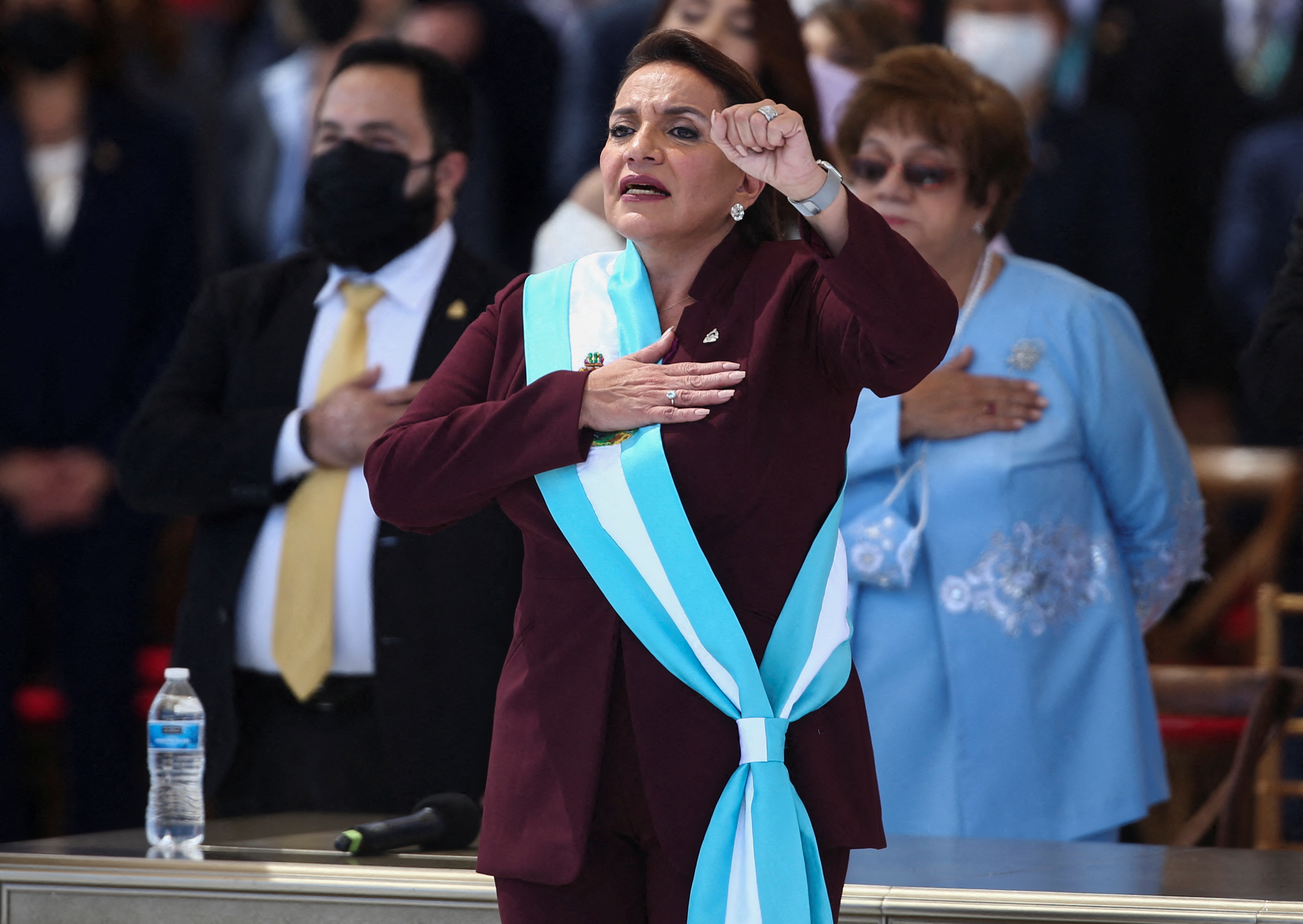 Swearing-in ceremony of new Honduran President Castro in Tegucigalpa