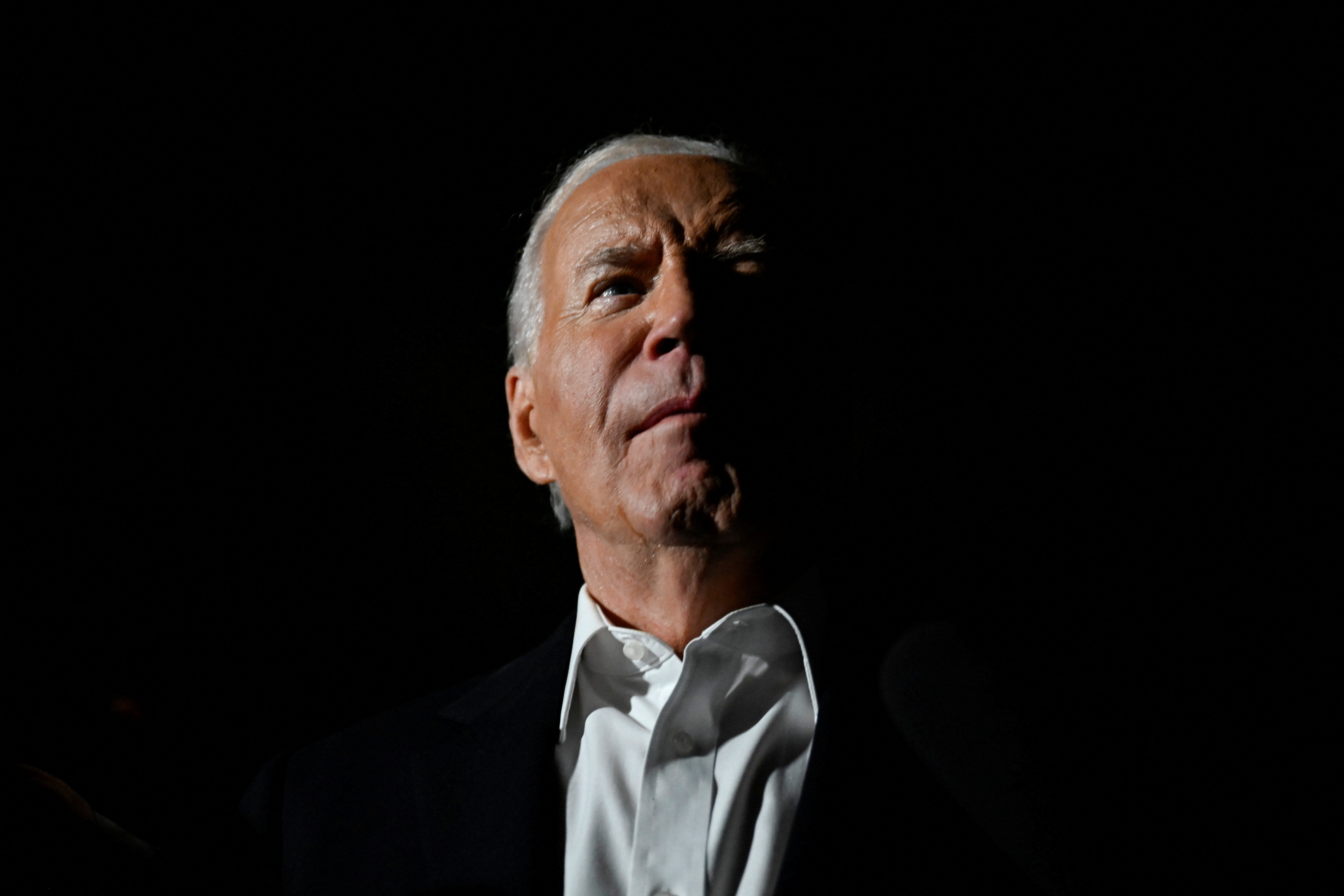 U.S. President Joe Biden speaks to the media after the Democratic National Convention (DNC) in Chicago