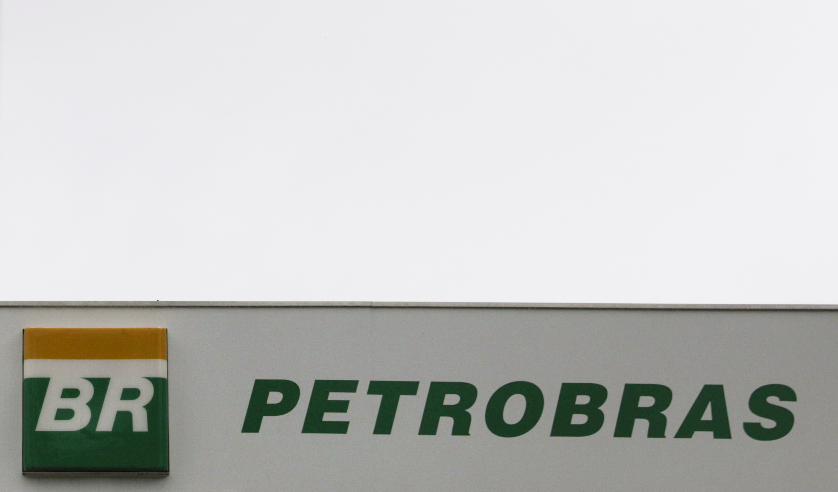 Brazilian oil company Petrobras logo is seen in Rio de Janeiro