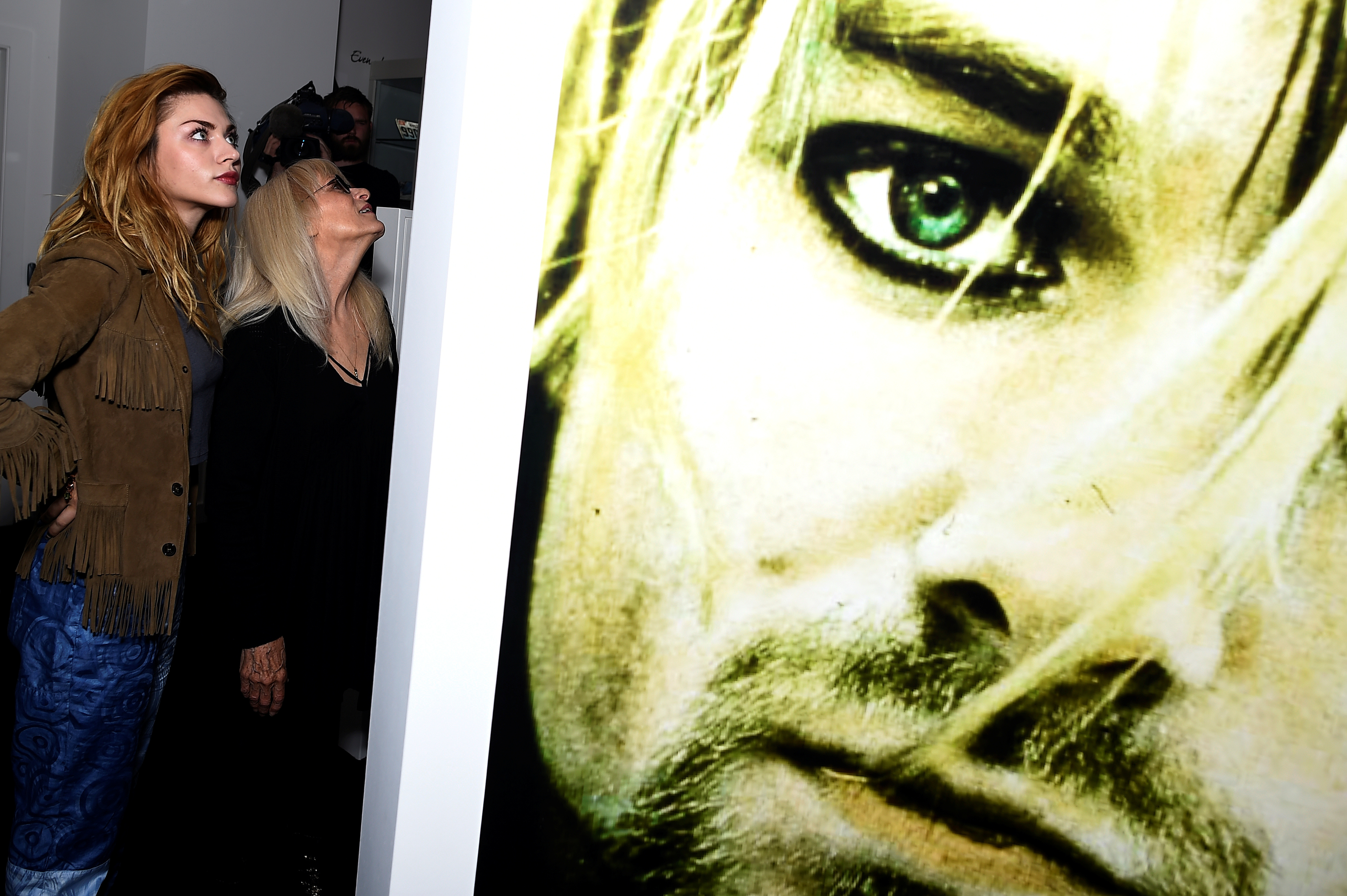 Kurt Cobain's daughter Frances Bean Cobain attends the opening of 'Growing Up Kurt' exhibition featuring personal items of Nirvana frontman Kurt Cobain at the museum of Style Icons in Newbridge