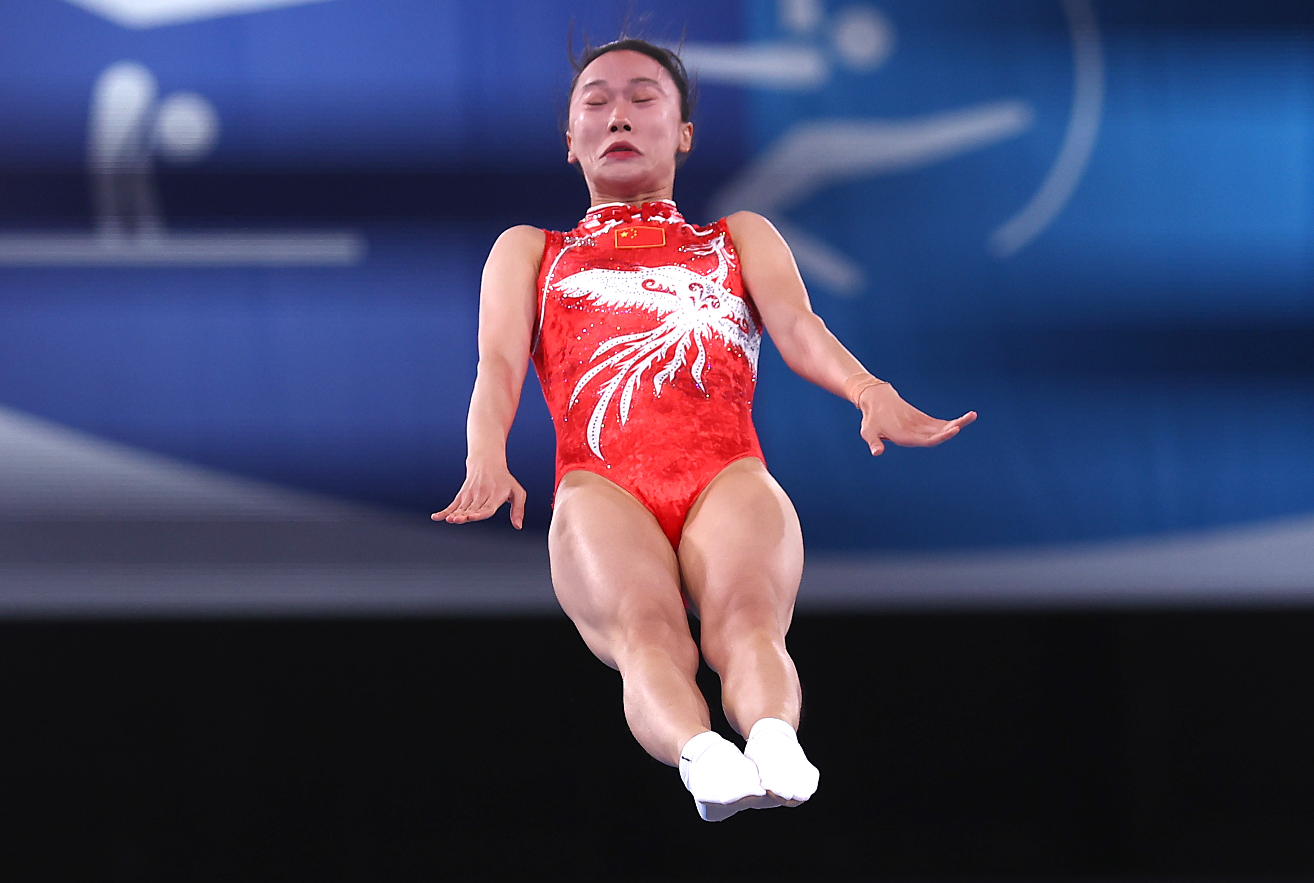 Gymnastics-Zhu leads China one-two in trampoline | Reuters