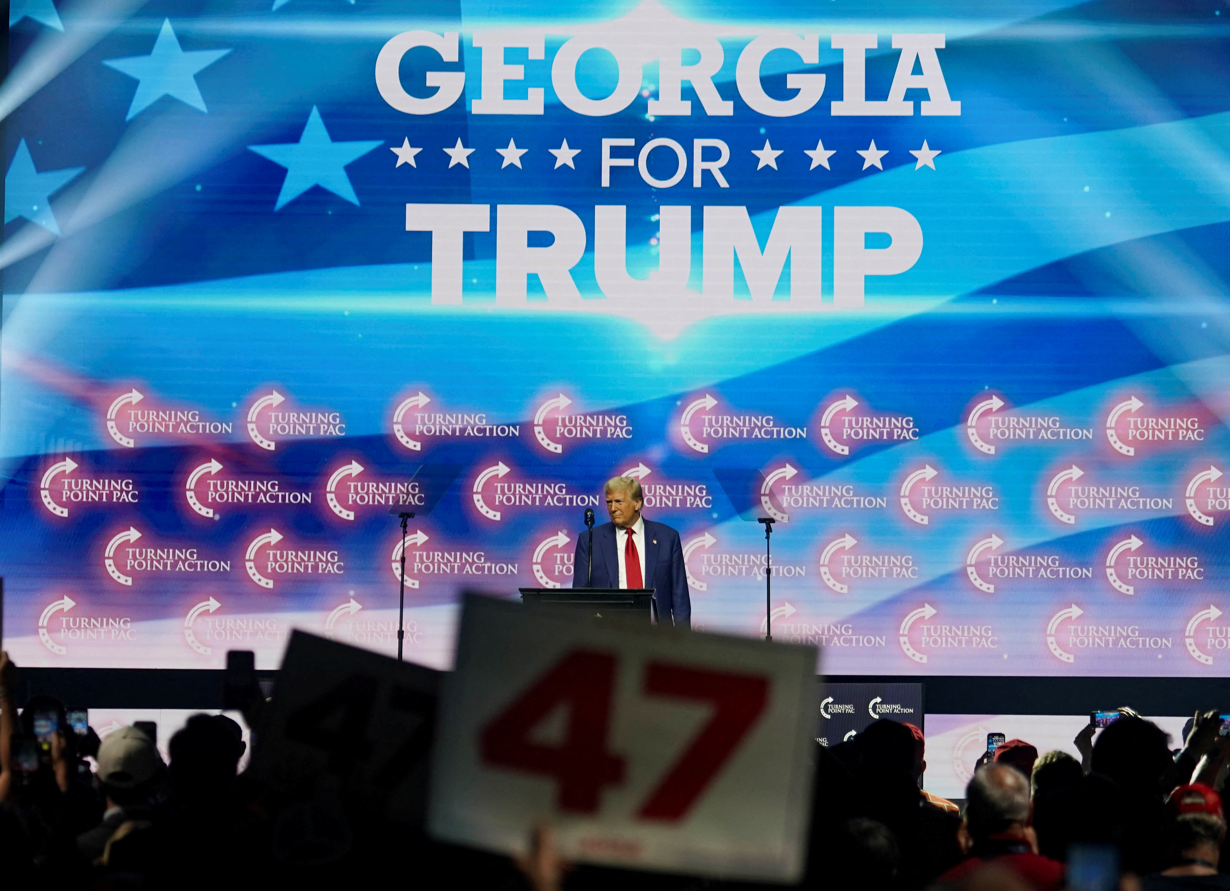 Republican presidential nominee and former U.S. President Trump campaigns in Georgia