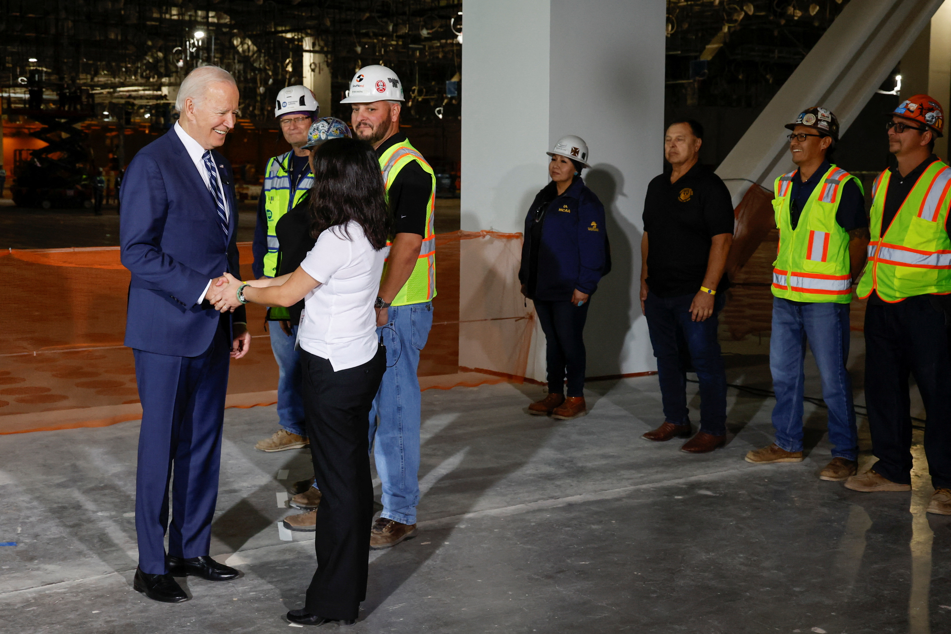 U.S. President Joe Biden visits Taiwan Semiconductor Manufacturing Company (TSMC) in Phoenix