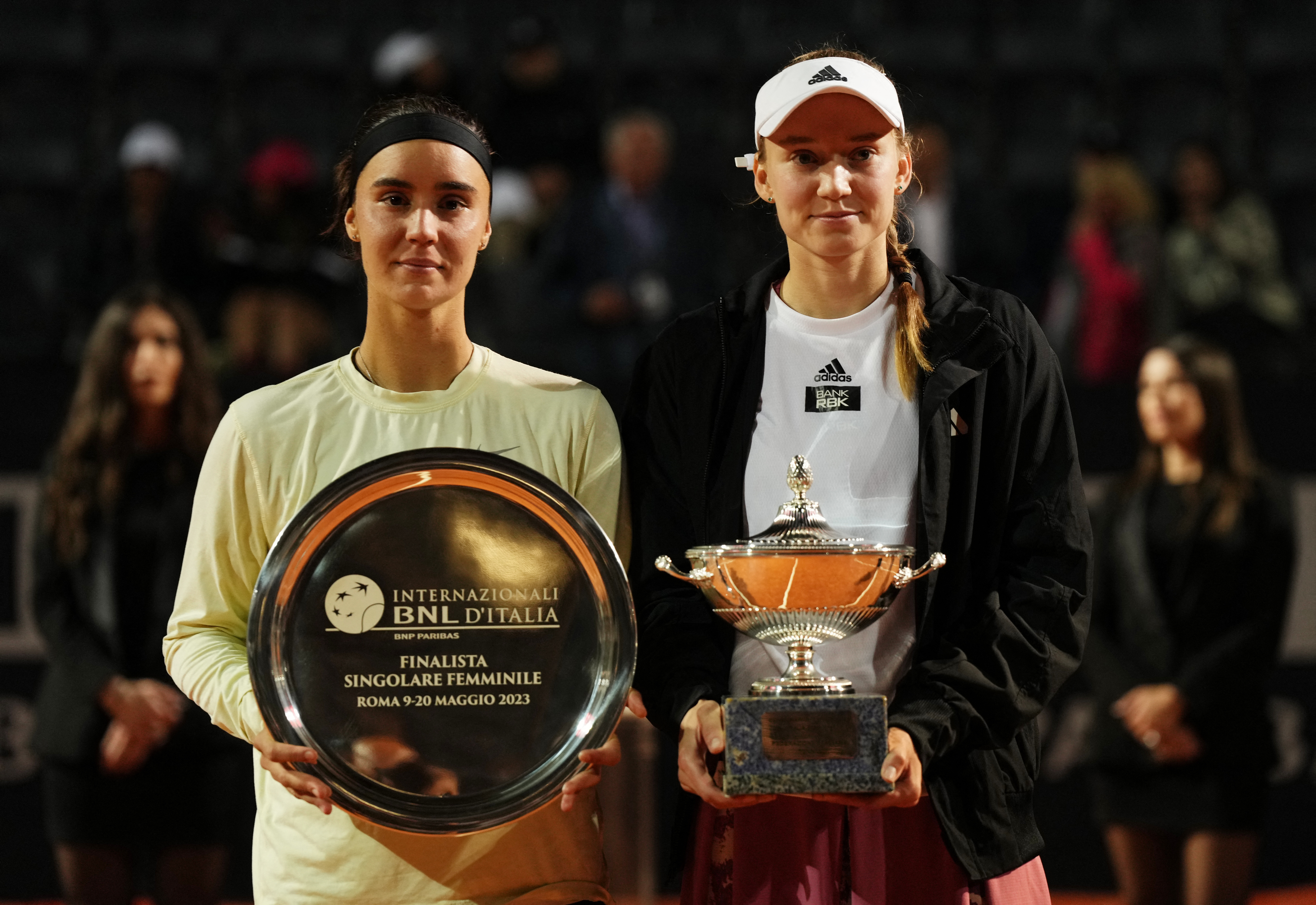 Elena Rybakina wins Italian Open final after Anhelina Kalininia forced to  retire