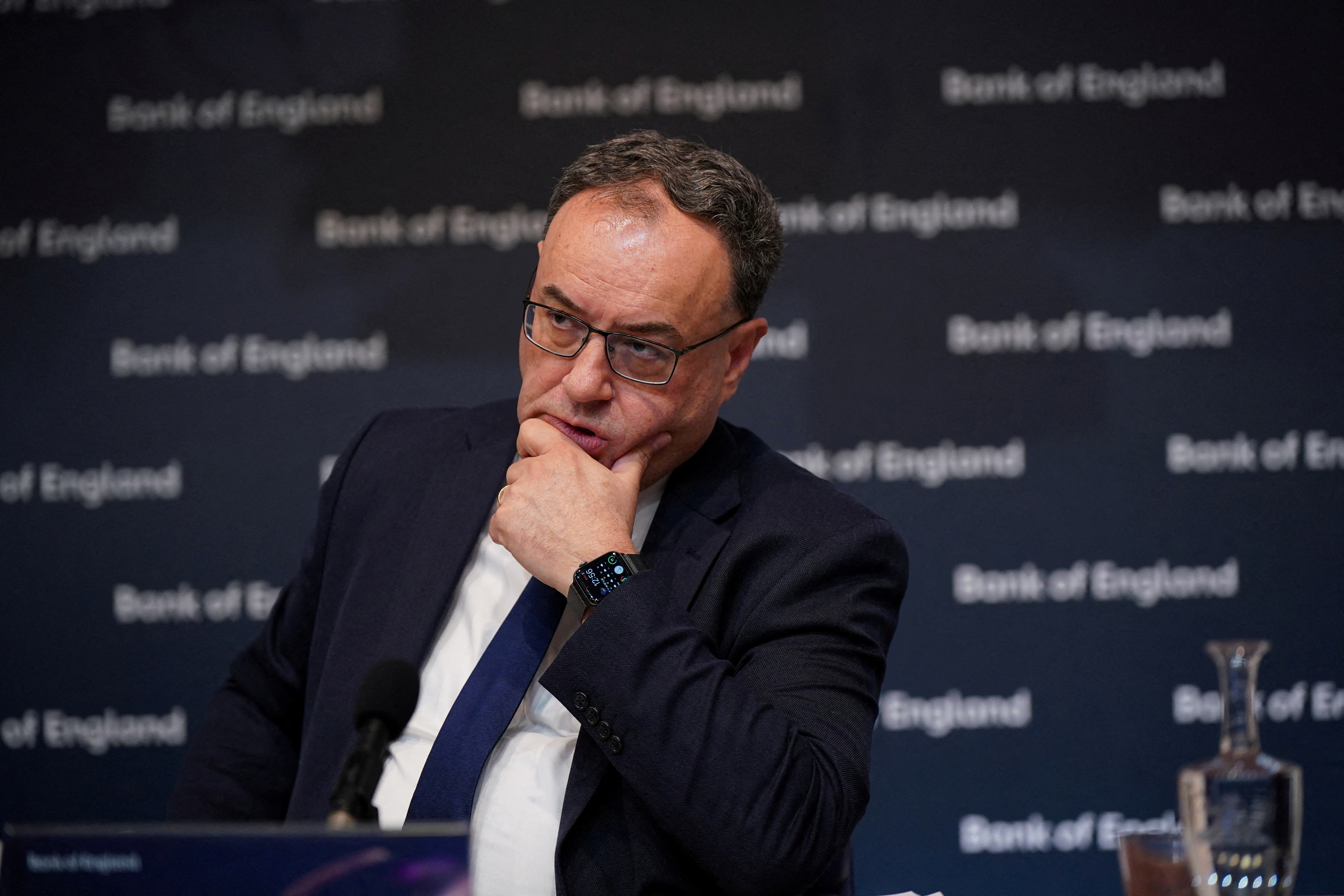 Bank of England, attends the Bank of England Monetary Policy Report Press C...