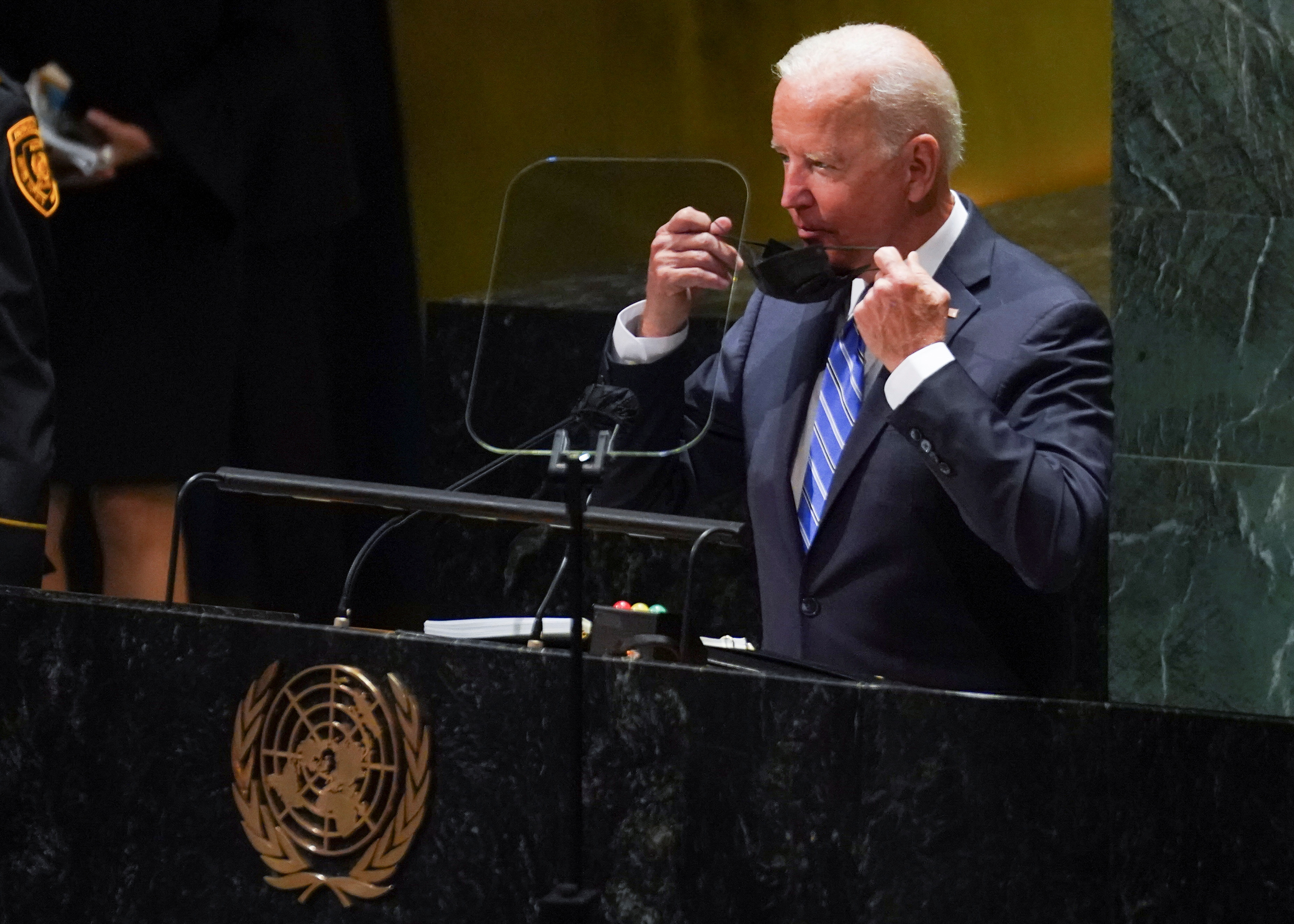 U.S. President Biden addresses the 76th Session of the U.N. General Assembly in New York City