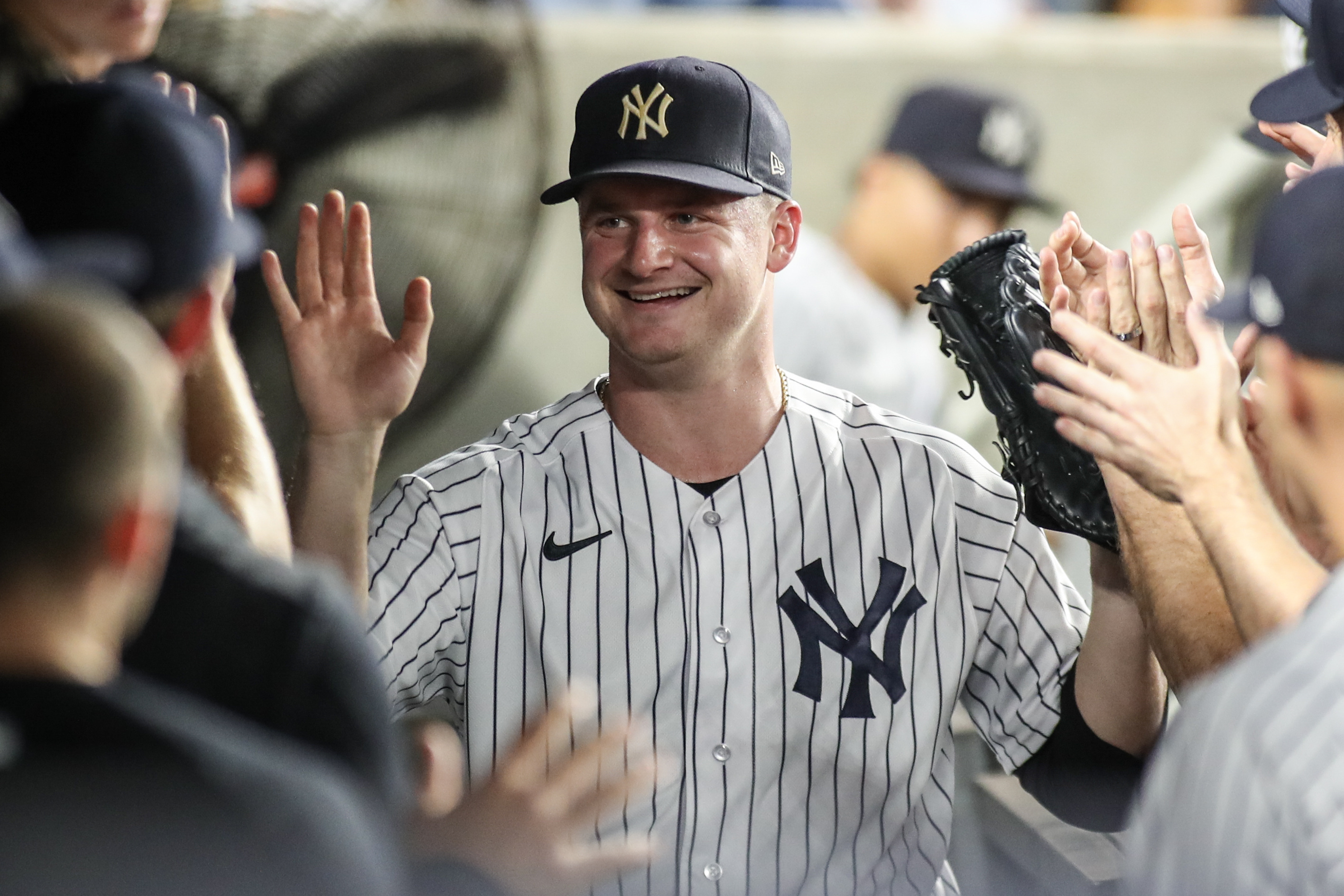 Jasson Domínguez's first homer in New York helps Yankees get back over .500  with win over Tigers - The Boston Globe