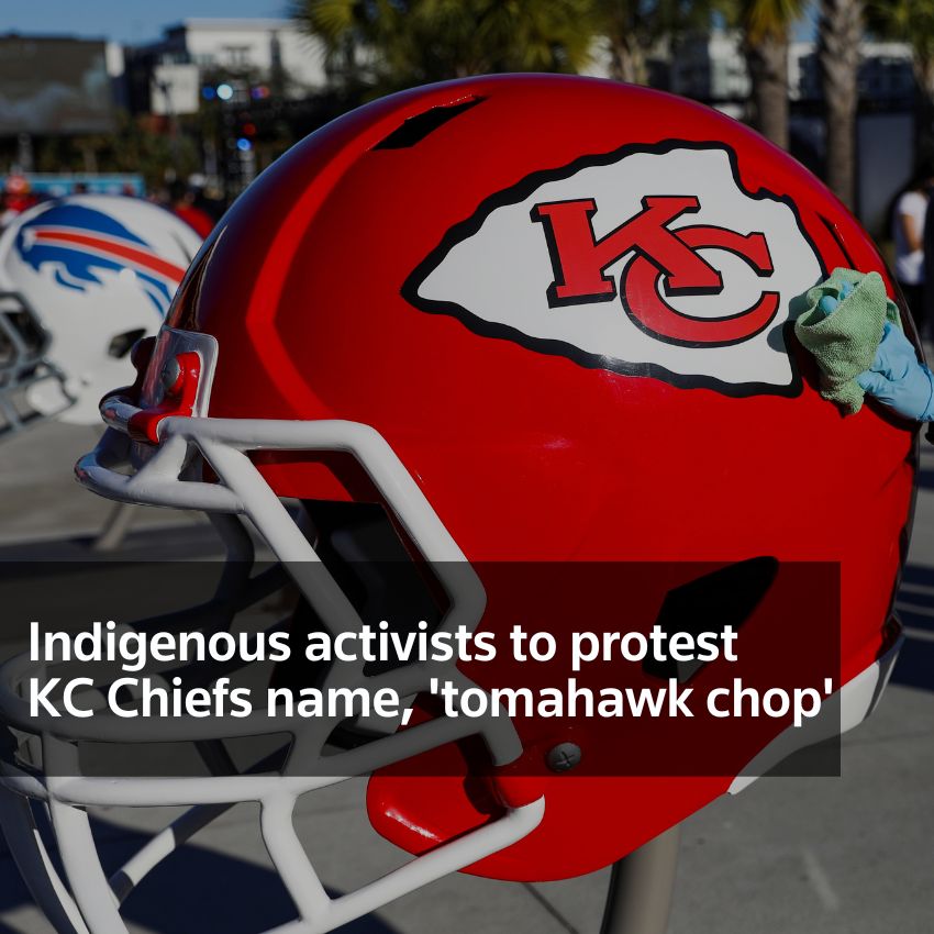 Activistas indígenas protestarán contra el nombre de los jefes de KC, 'tomahawk chop'