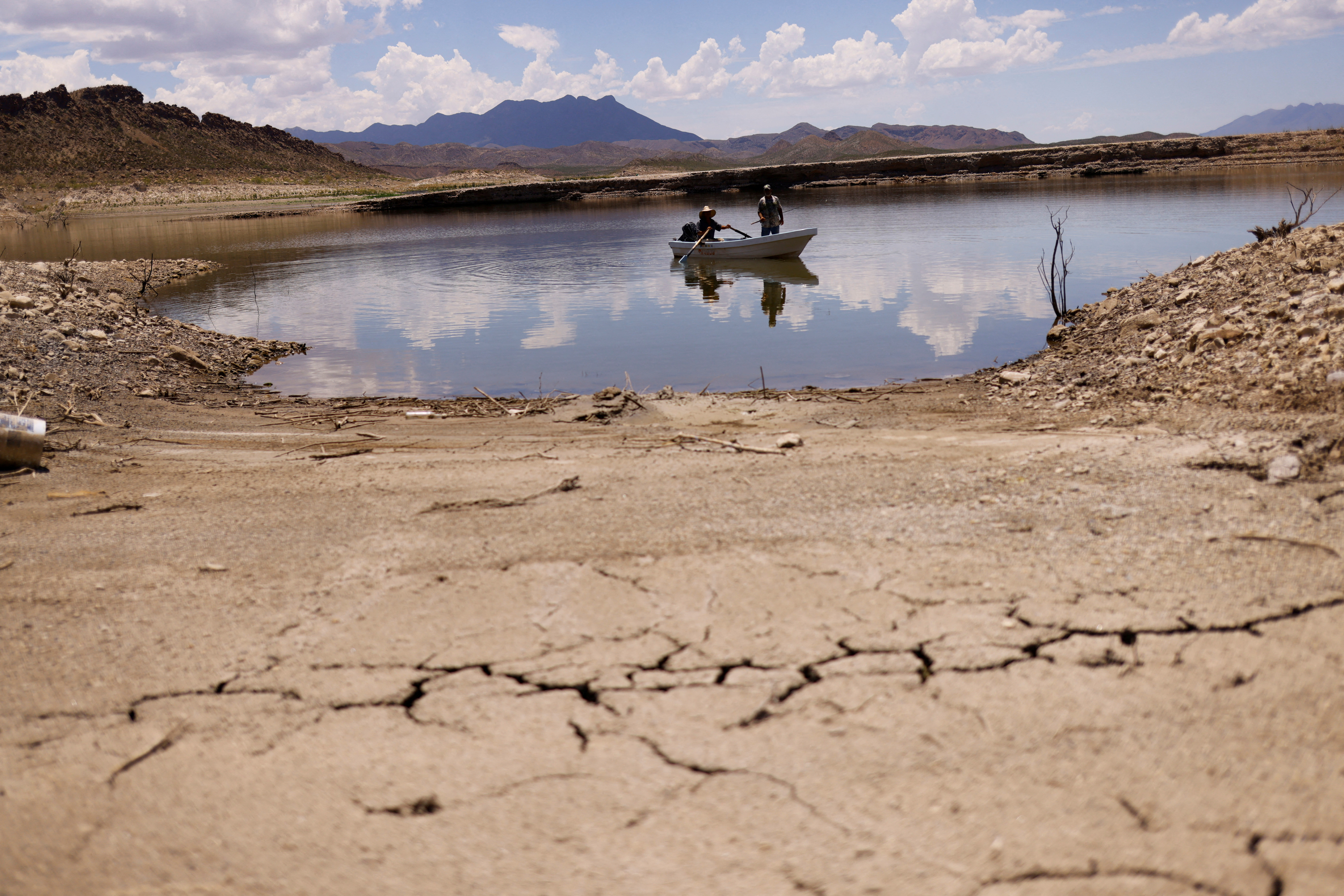 Consequences of the drought in northern Mexico, the most affected area of the country, in Aldama