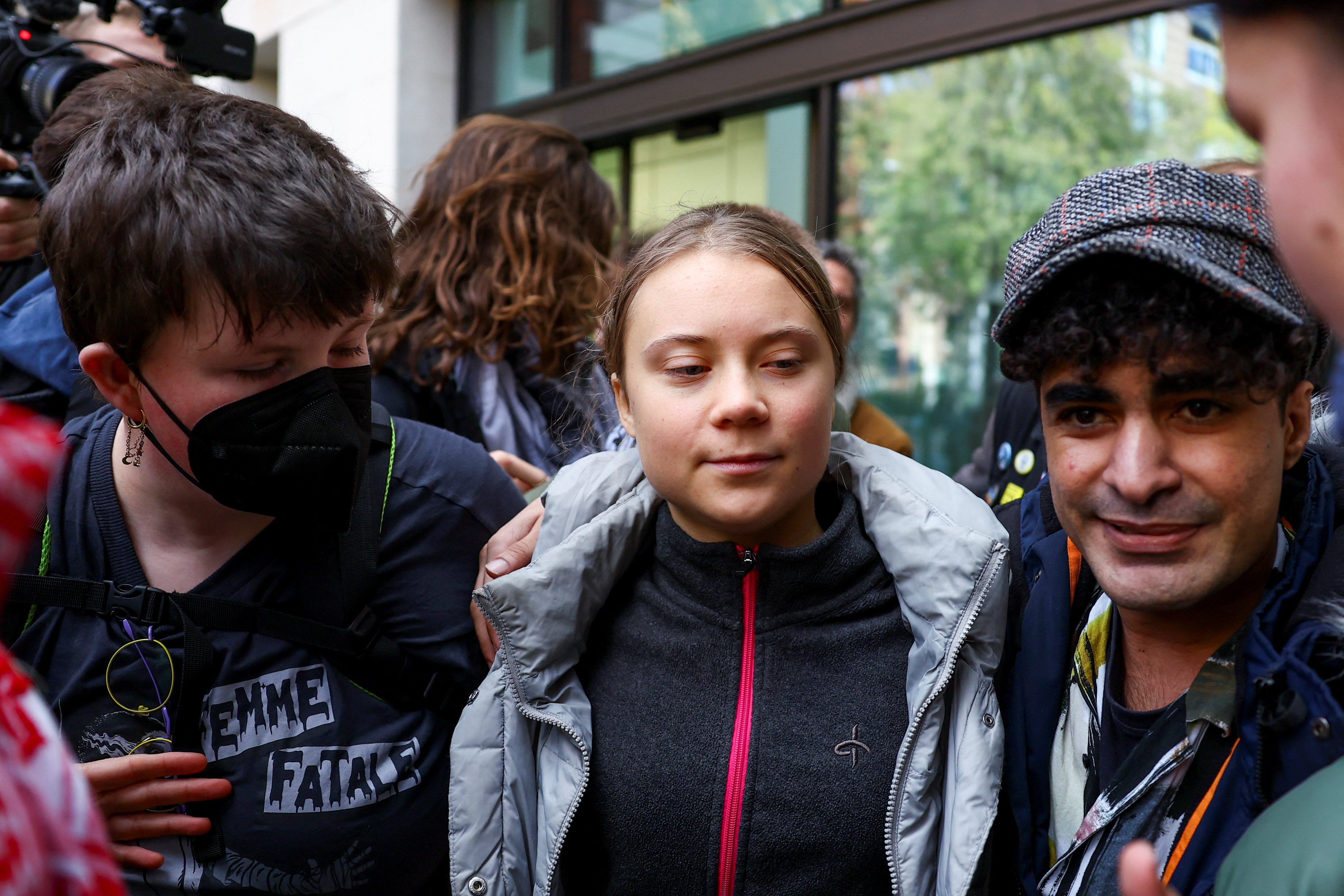 Greta Thunberg appears at Westminster Magistrates' Court in London
