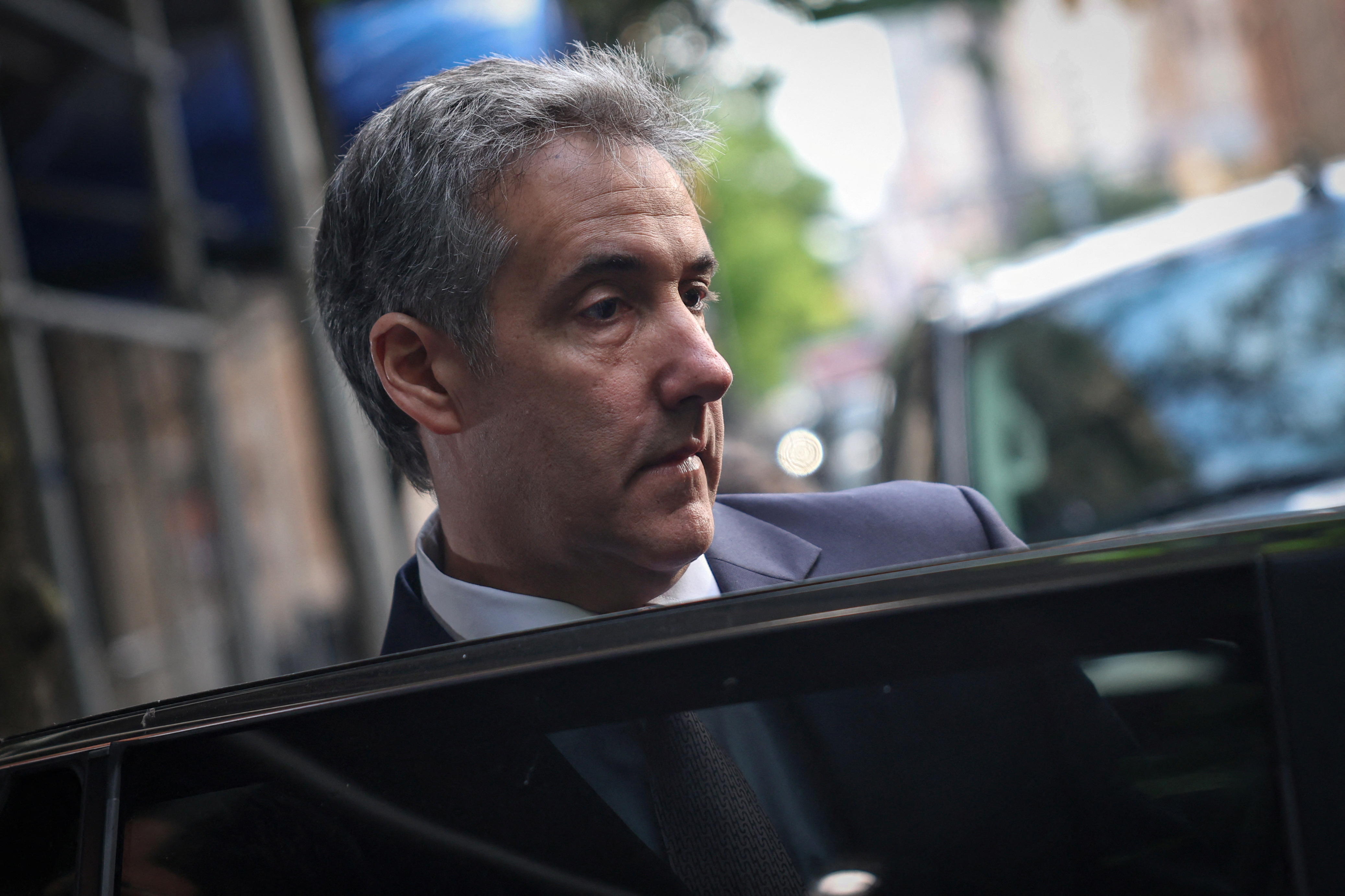 Michael Cohen departs home to testify in Republican presidential candidate and former U.S. President Donald Trump’s criminal trail in New York