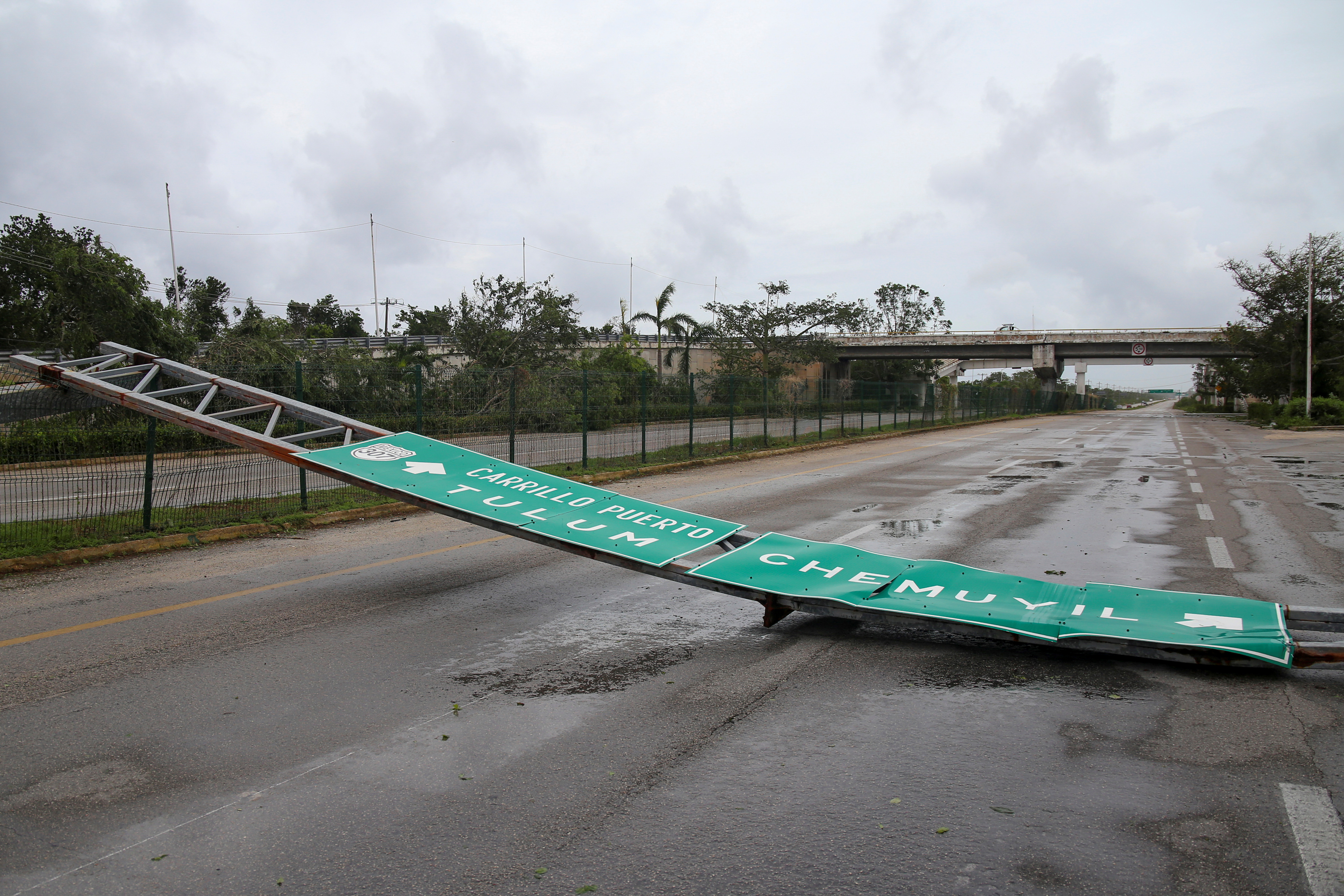 Hurricane Grace makes landfall on the Yucatan Peninsula
