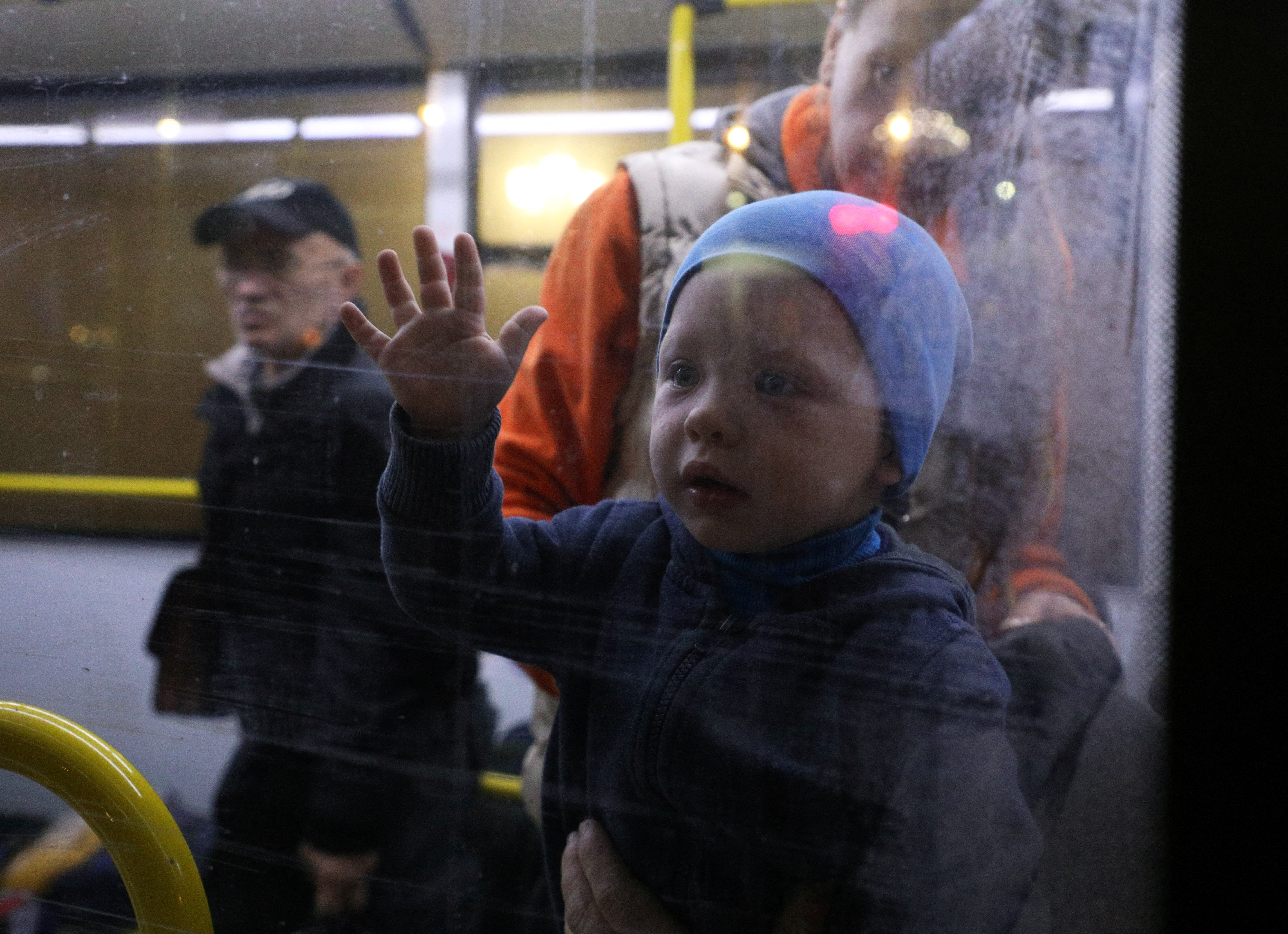 Civilians evacuated from the Russian-controlled part of Kherson region arrive in Dzhankoi