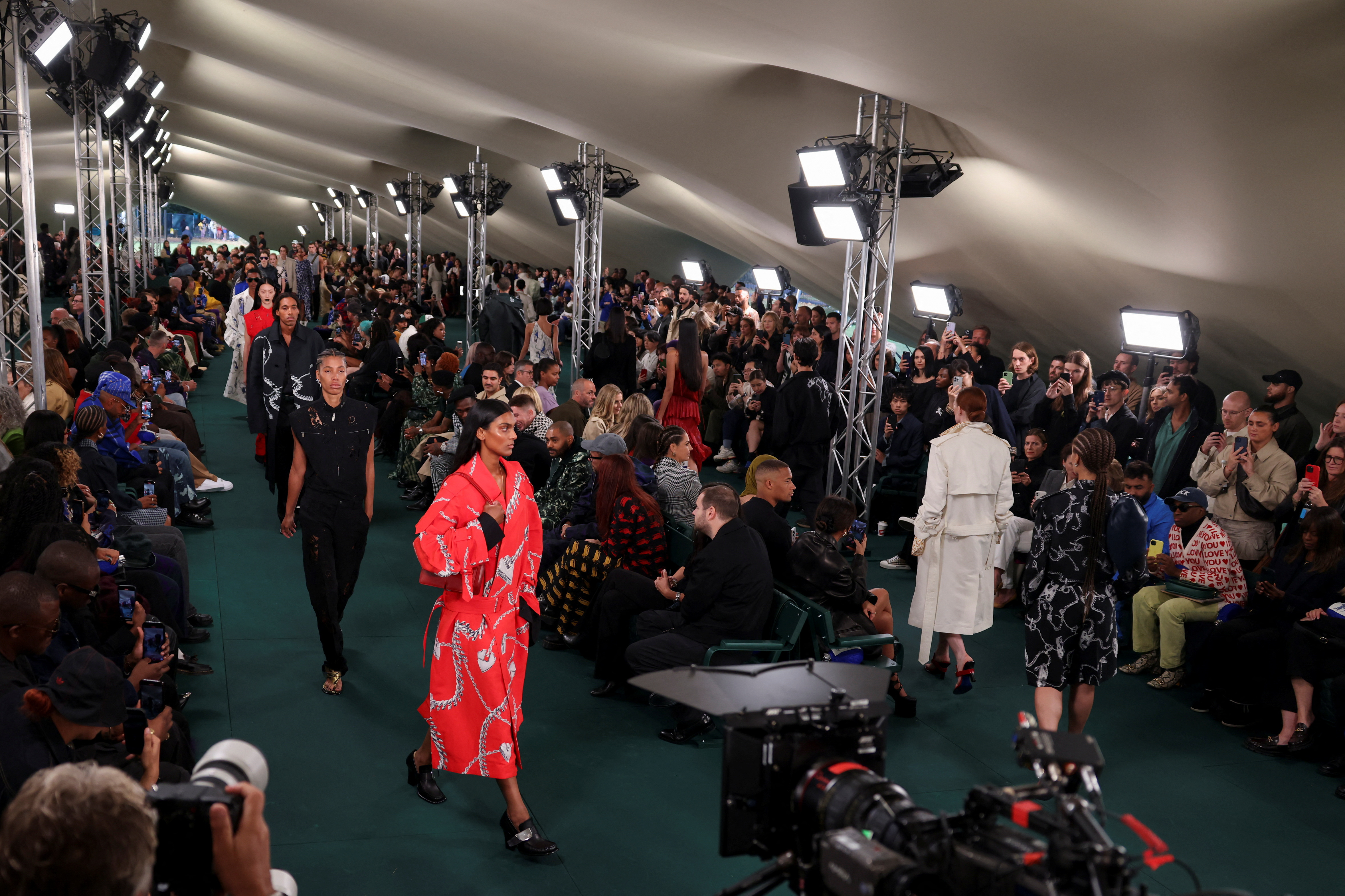 Burberry catwalk show during London Fashion Week in London