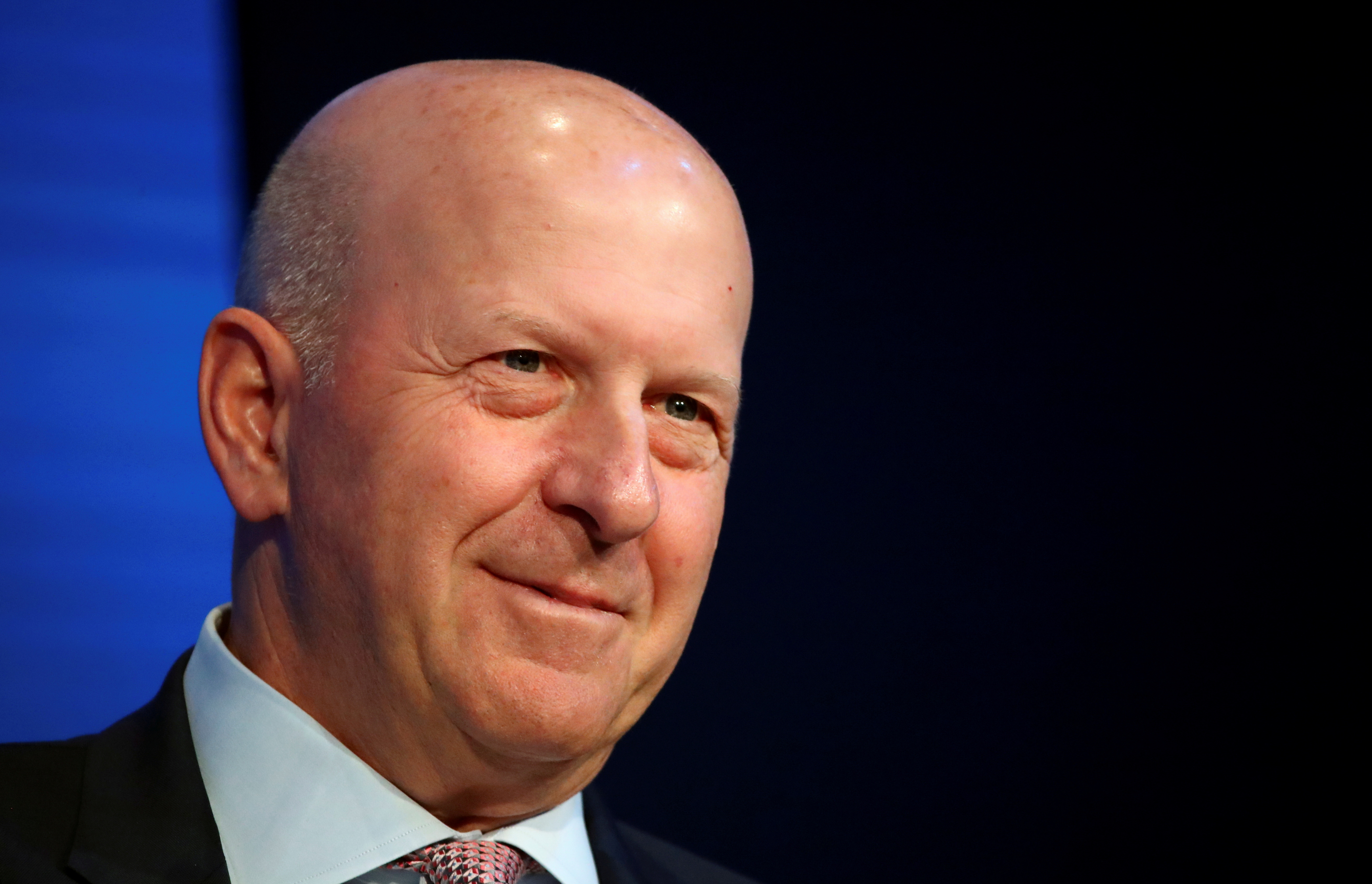 Goldman Sachs' Chairman and CEO David Solomon attends a session at the 50th World Economic Forum (WEF) annual meeting in Davos, Switzerland, January 21, 2020. REUTERS/Denis Balibouse/File Photo