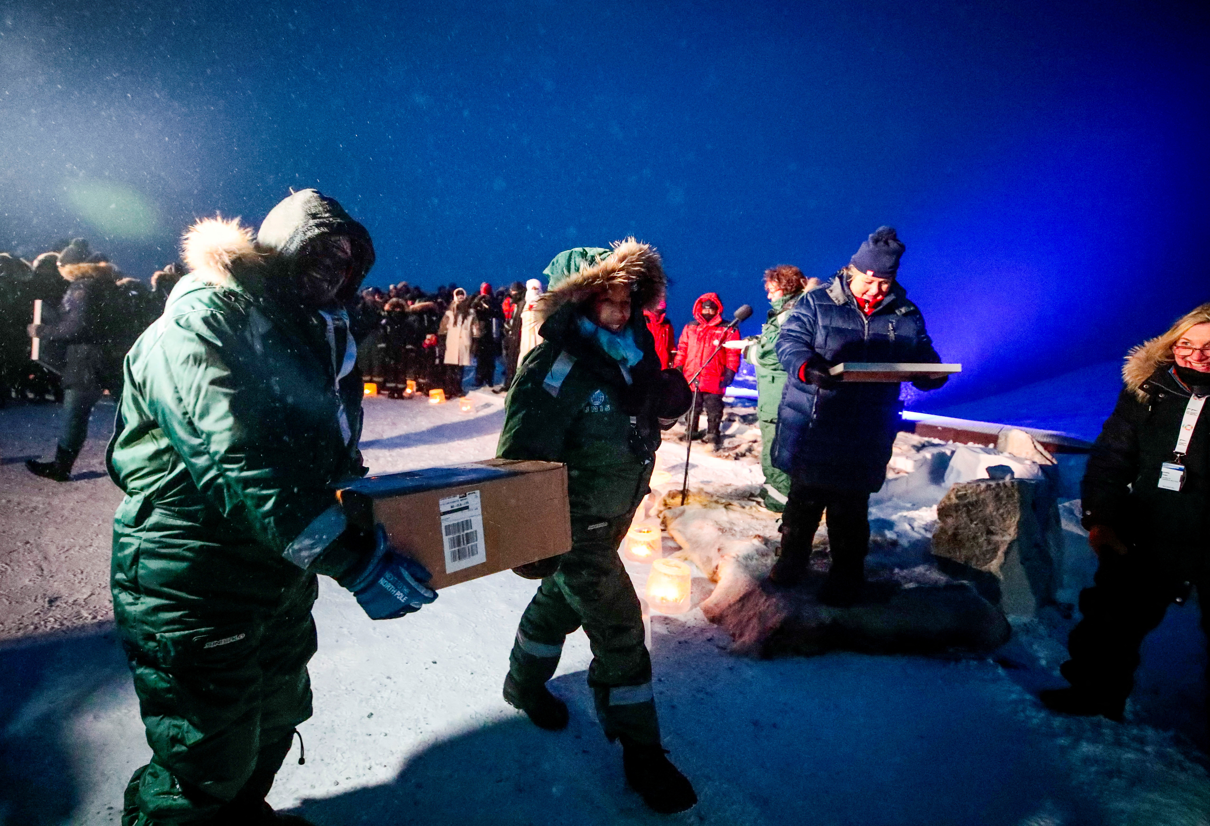 Representatives from many countries and universities arrive in Svalbard's global seed vault with new seeds