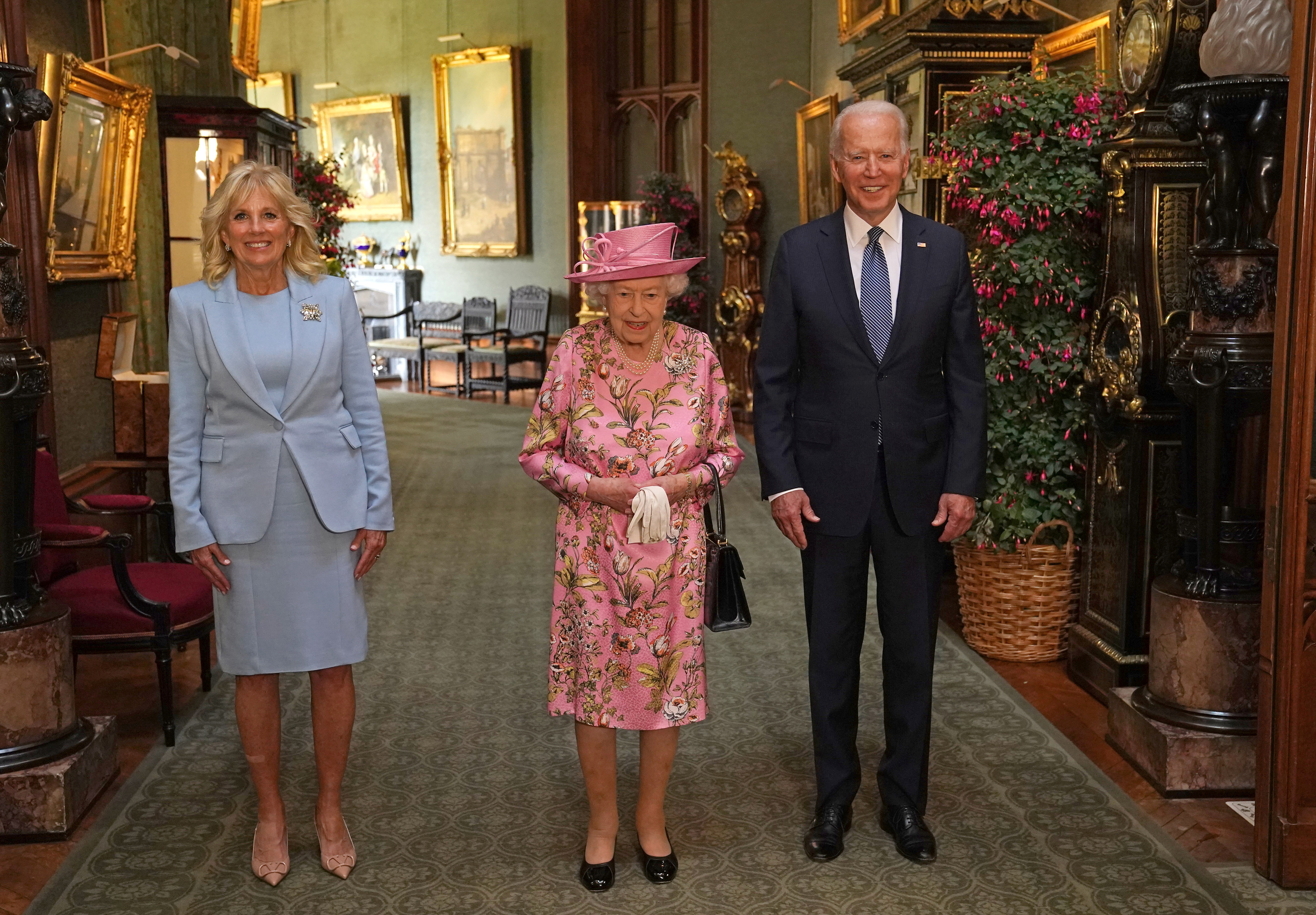 President Joe Biden and First Lady Jill Join the Queen for Tea at Windsor