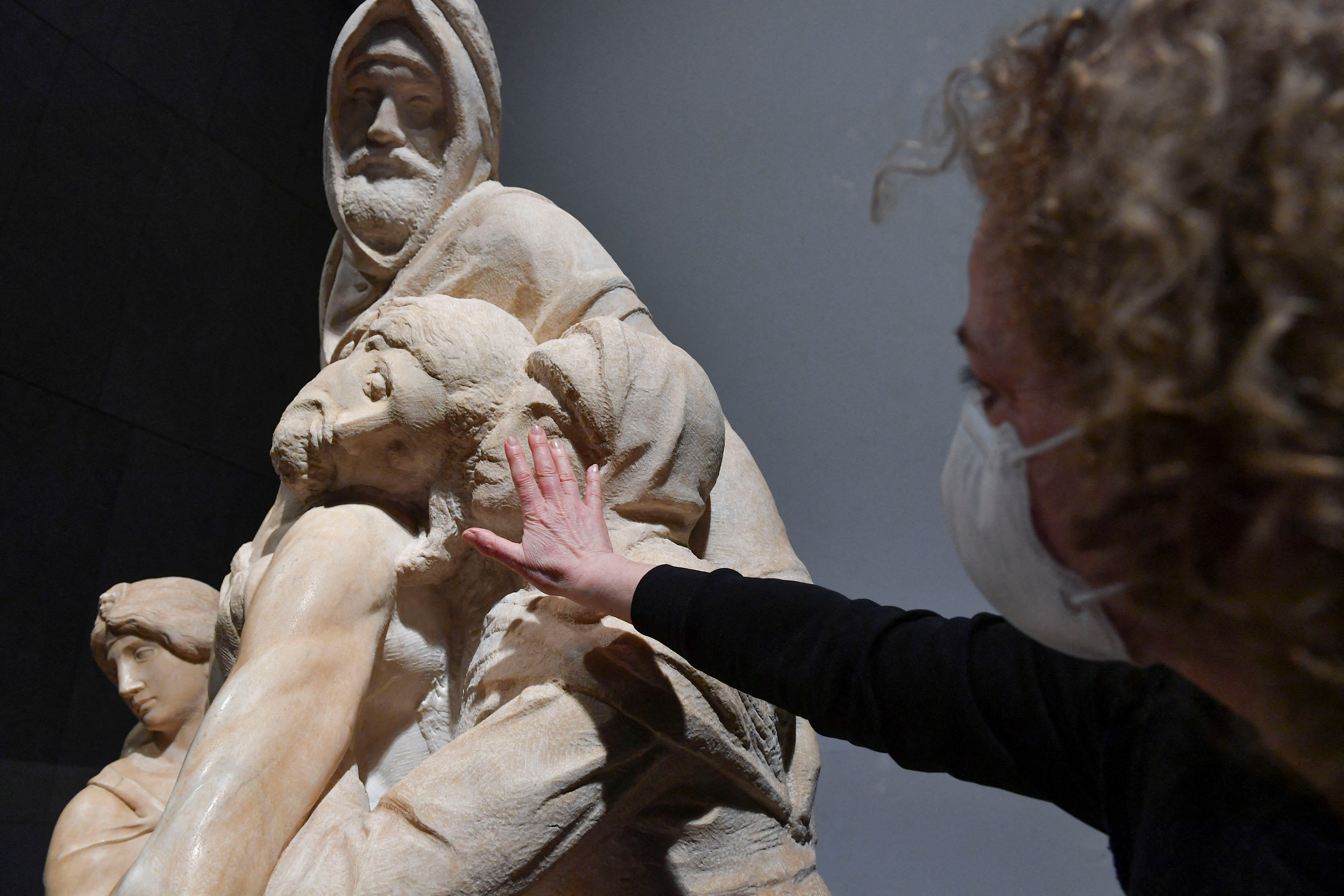 Michelangelo's abandoned tomb statue brought back to life, in Florence