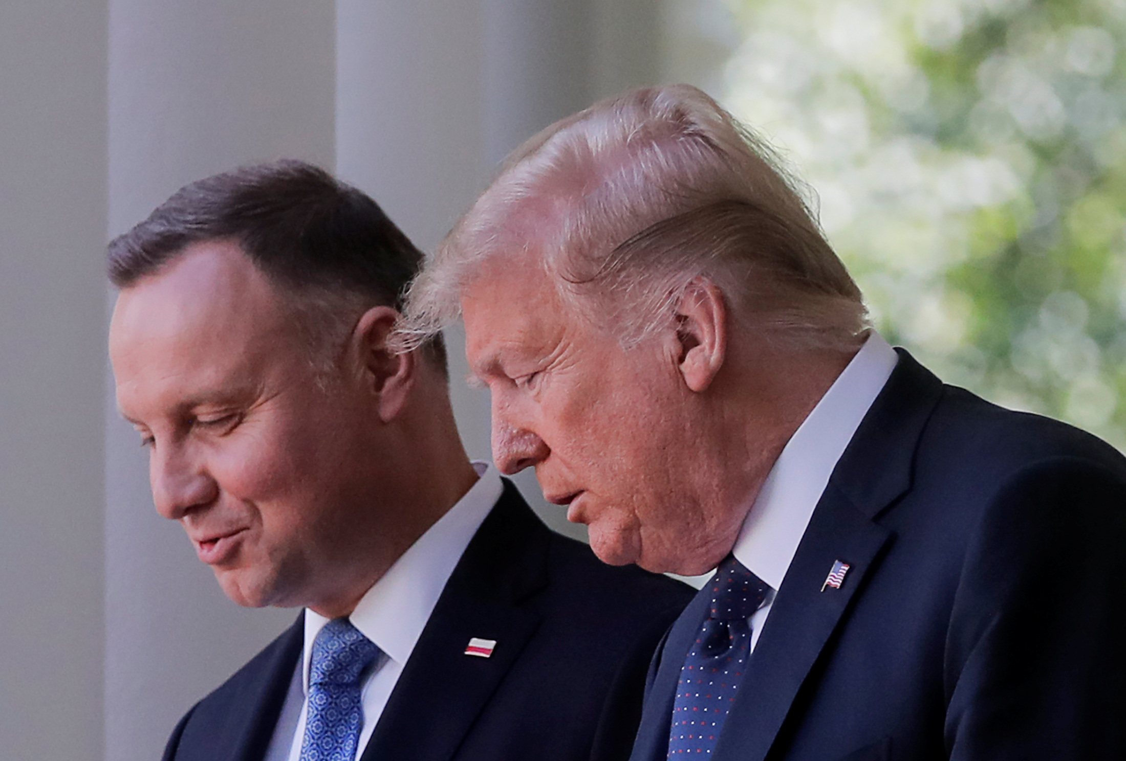 U.S. President Trump and Poland's President Duda hold joint news conference at the White House in Washington