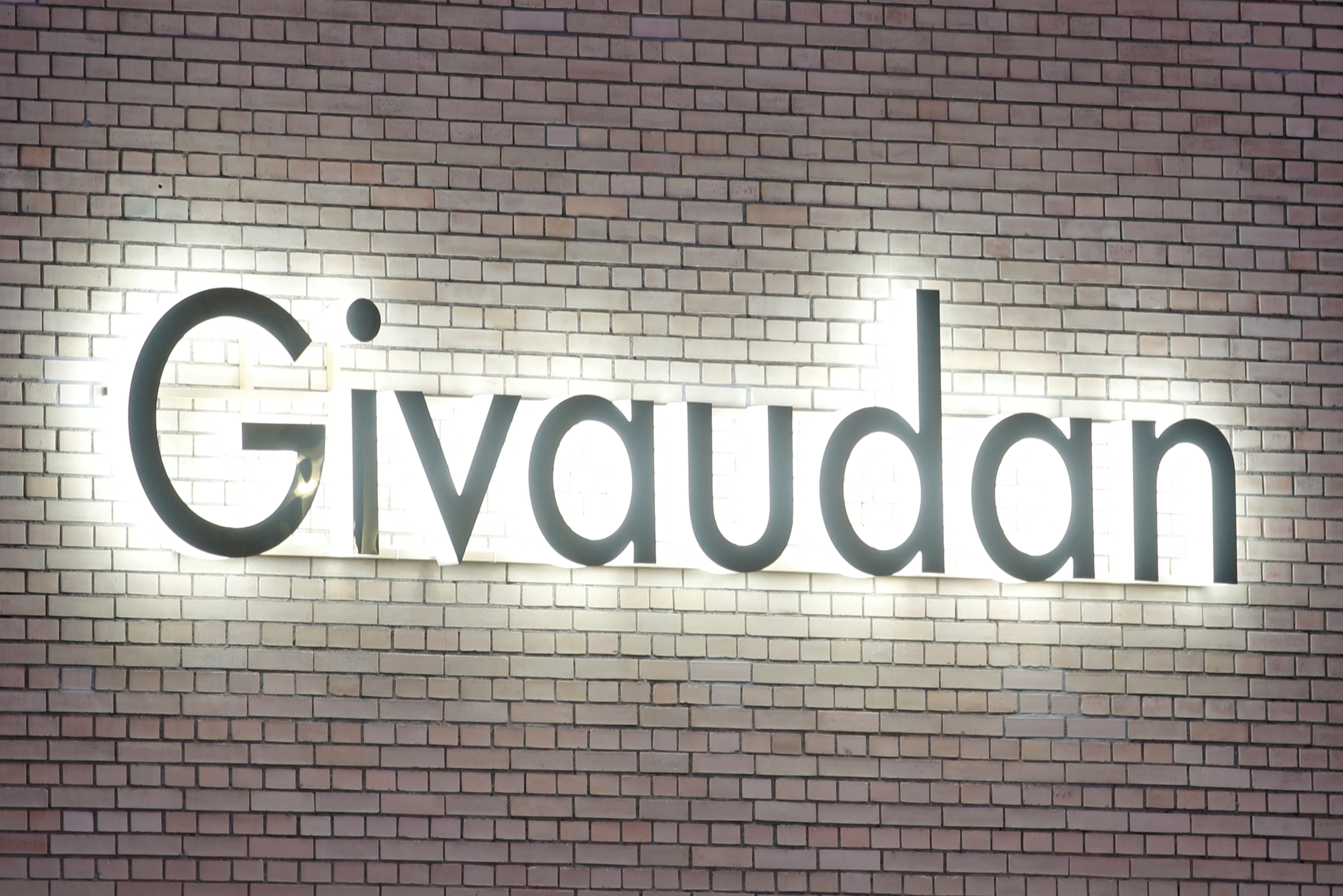 Logo of Givaudan is seen in Kemptthal