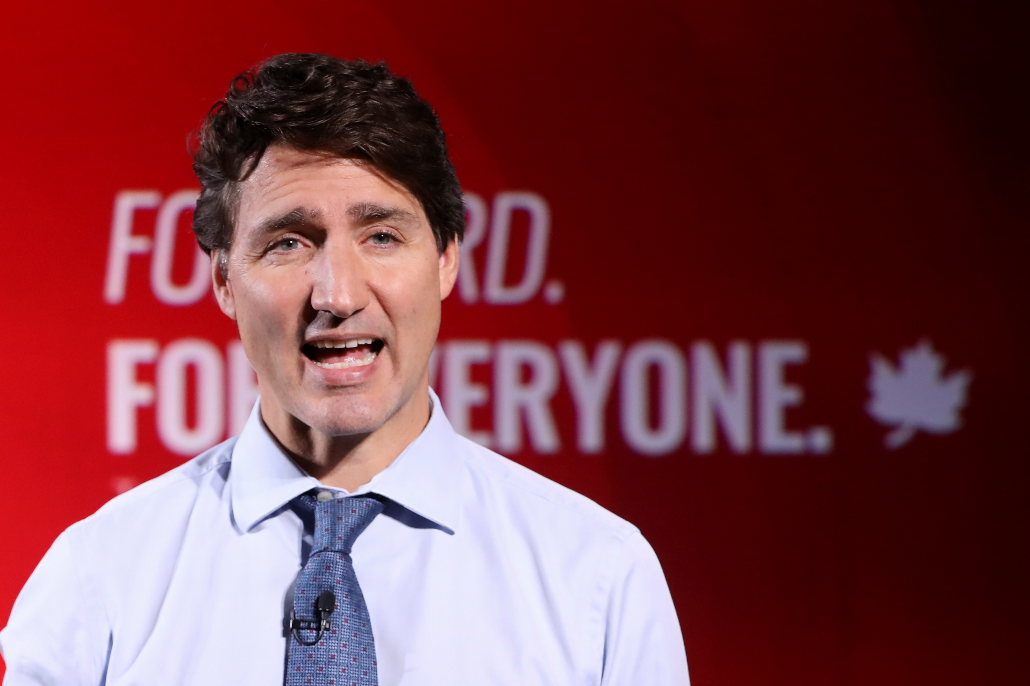 Canada's Liberal PM Trudeau campaigns in Toronto