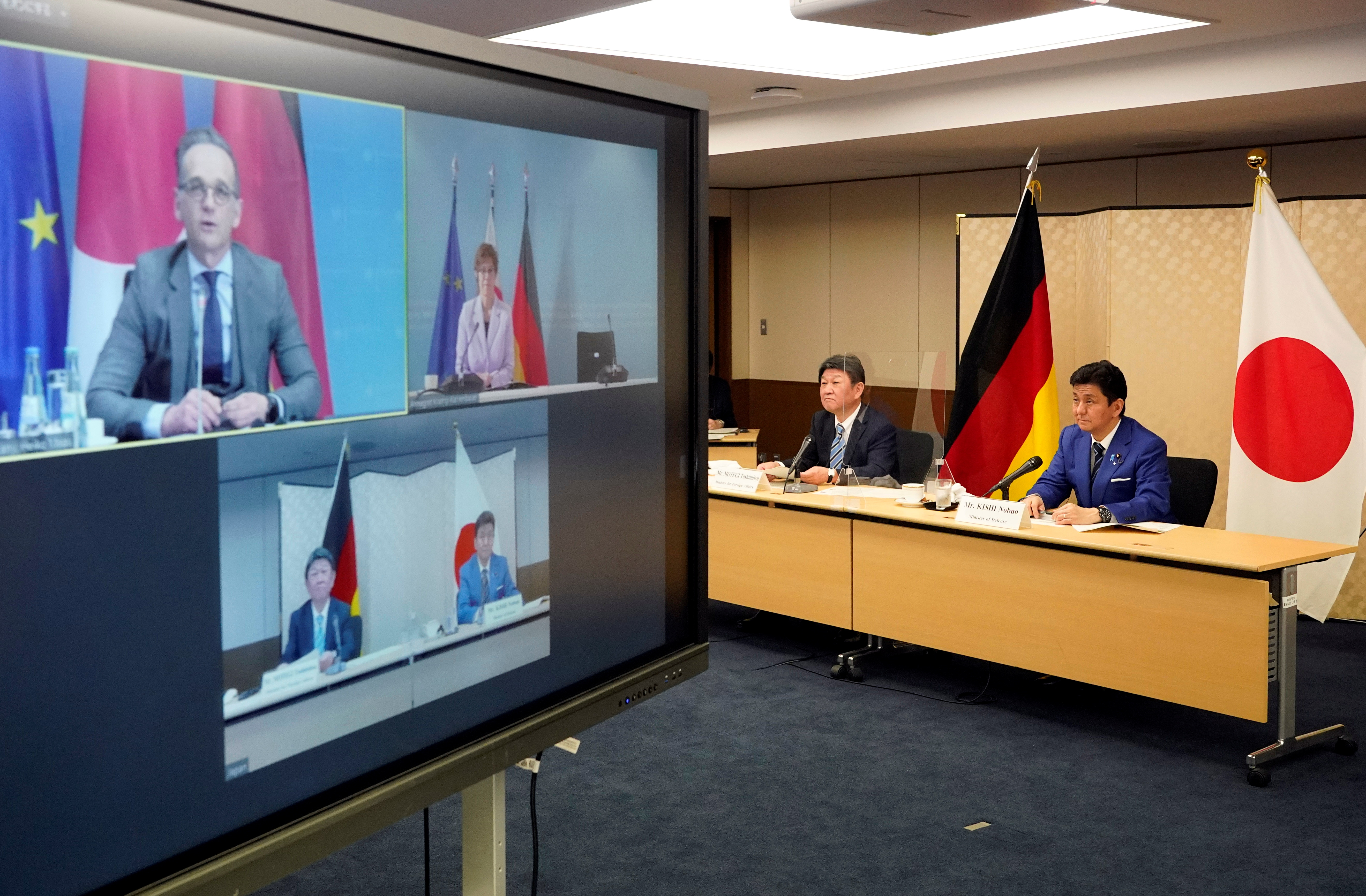 Japan and Germany Foreign and Defence Ministerial Meeting 2+2 video conference