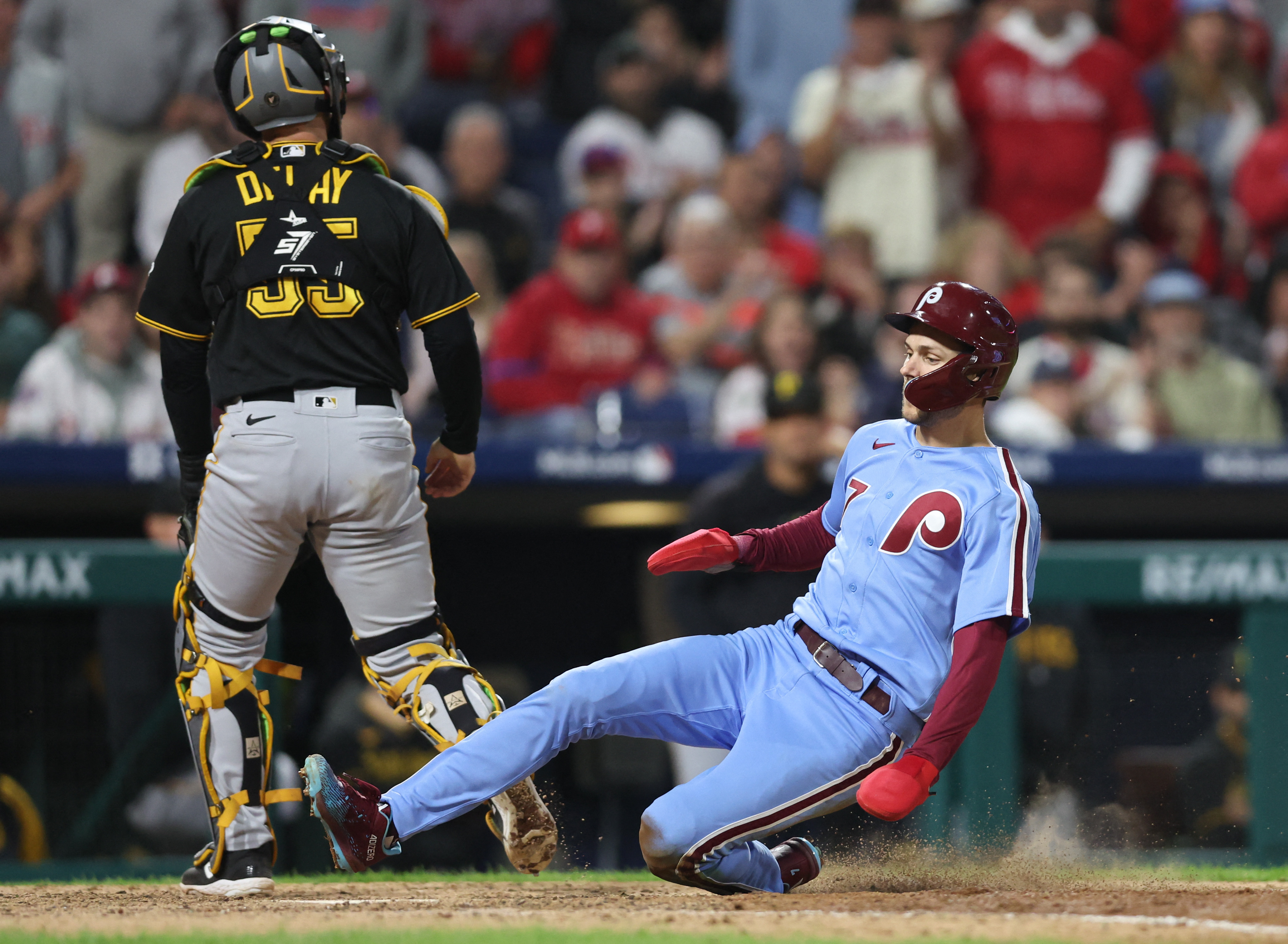 Jared Triolo, Pirates snap Phillies' 7-game win streak