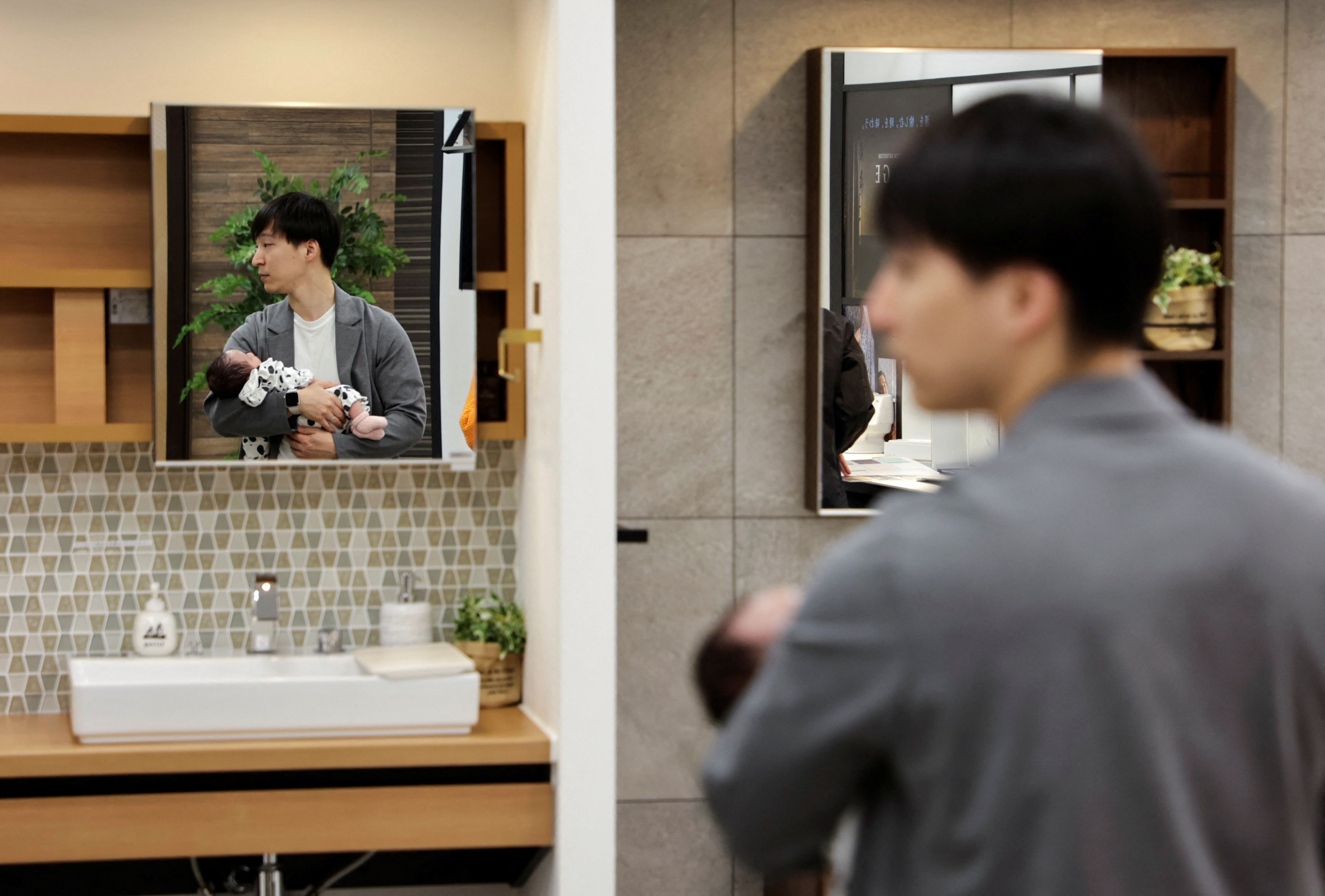 Haruka Yoda, an IT engineer, visits a house showroom in Tokyo