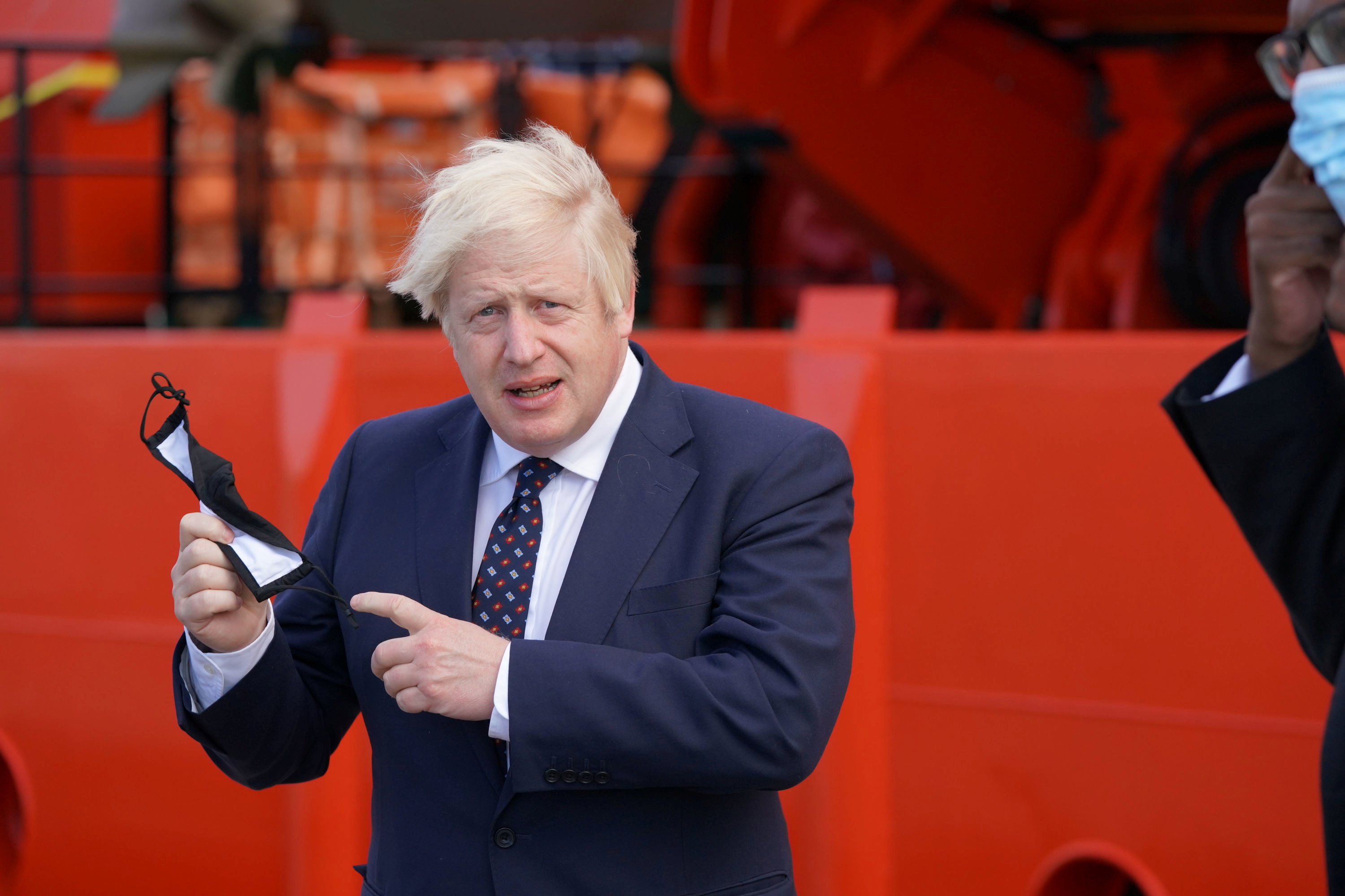 Britain's PM Johnson visits Scotland