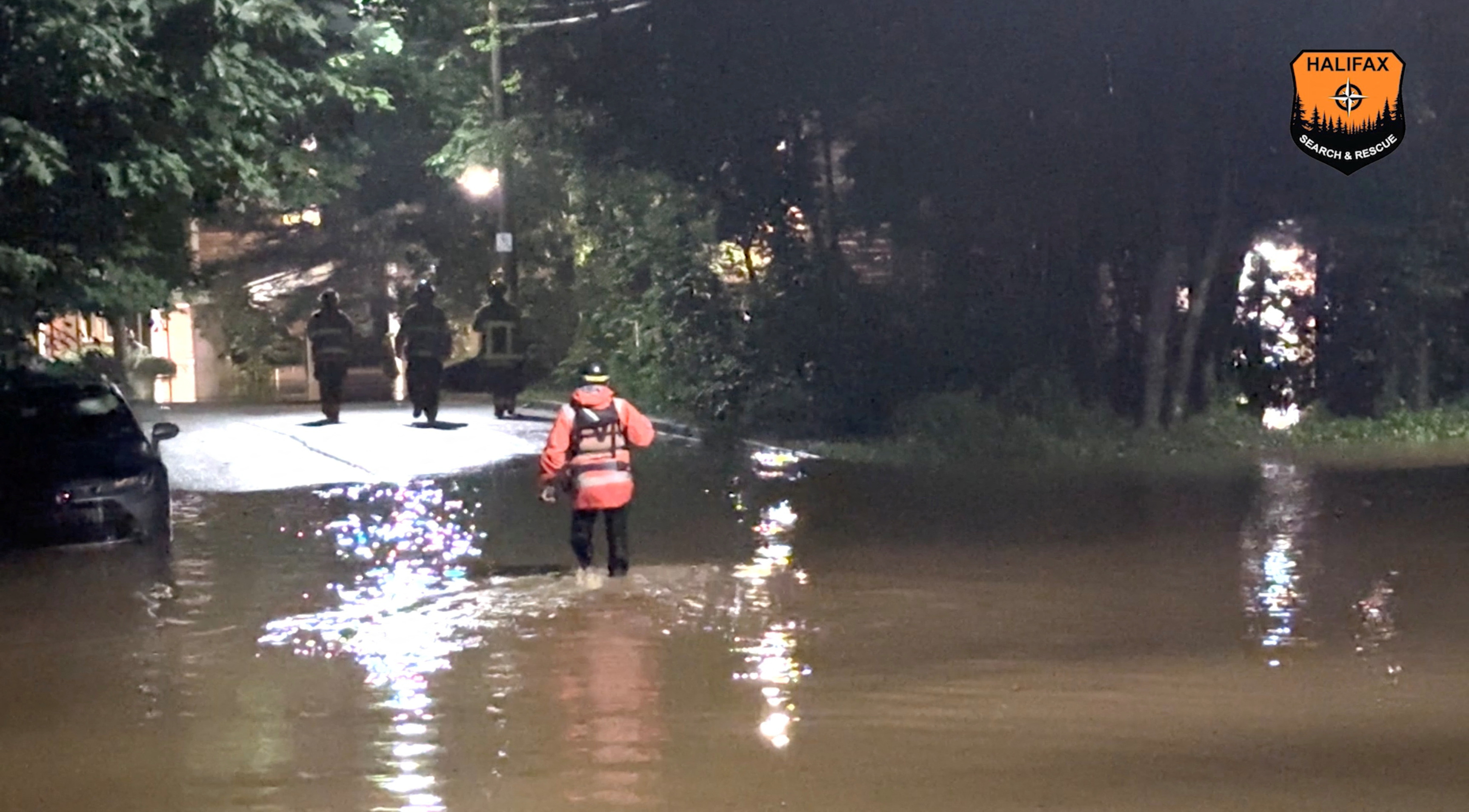 Rescue personnel operates in Bedford