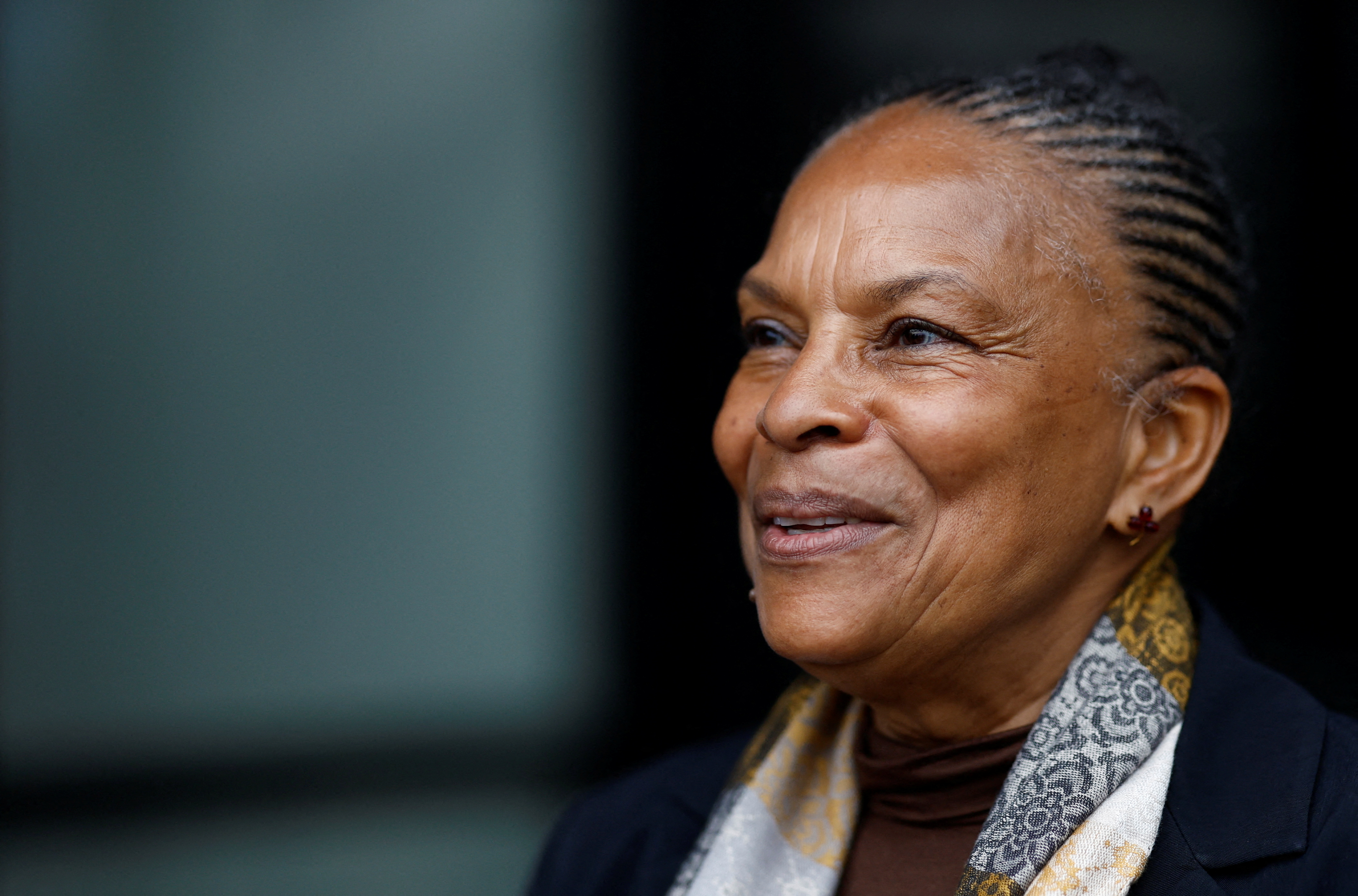 Former French Justice Minister Christiane Taubira in Nantes