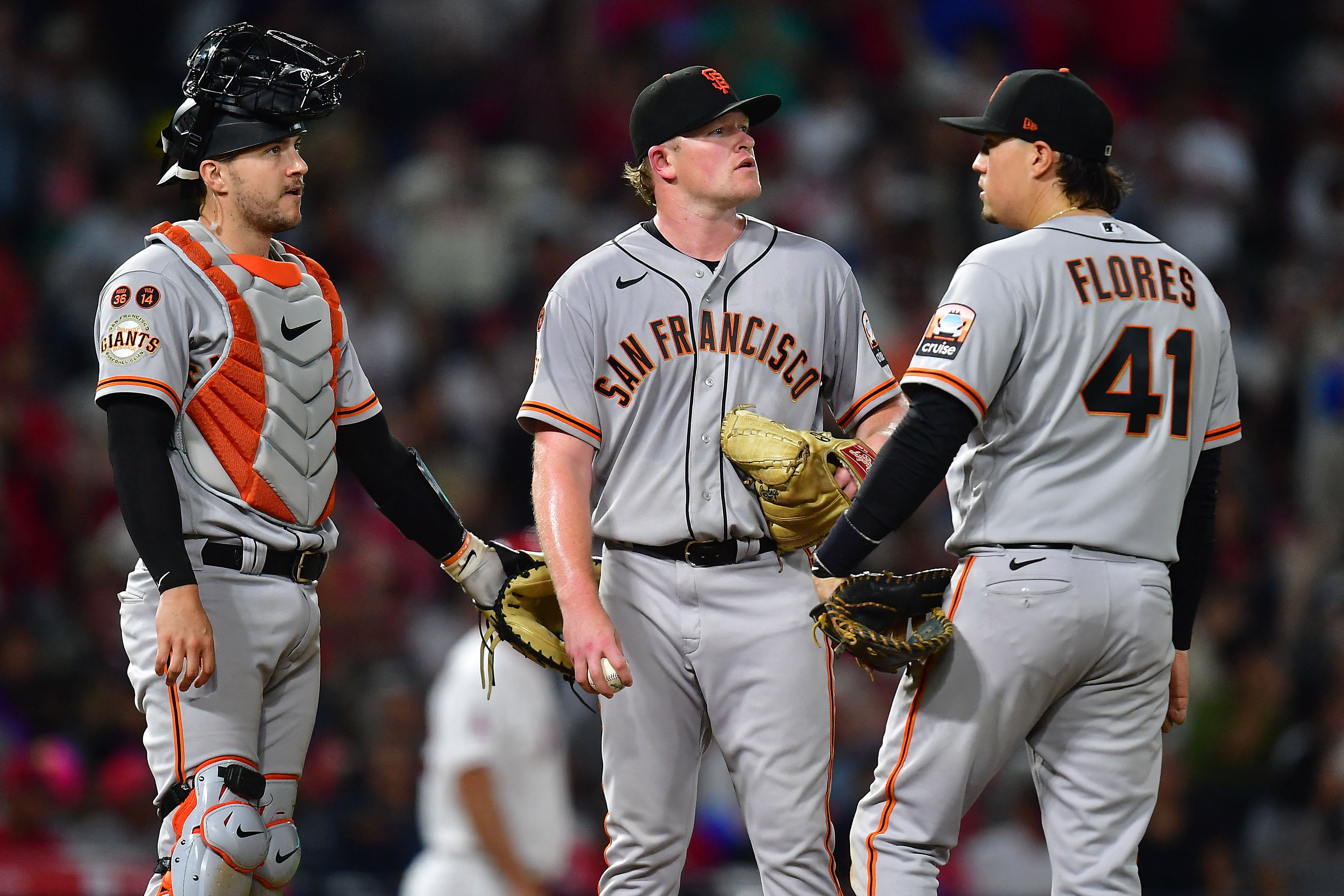 Giants score 6 runs in the 9th inning of an 8-3 win, sending the Angels to  their 7th straight loss - The San Diego Union-Tribune