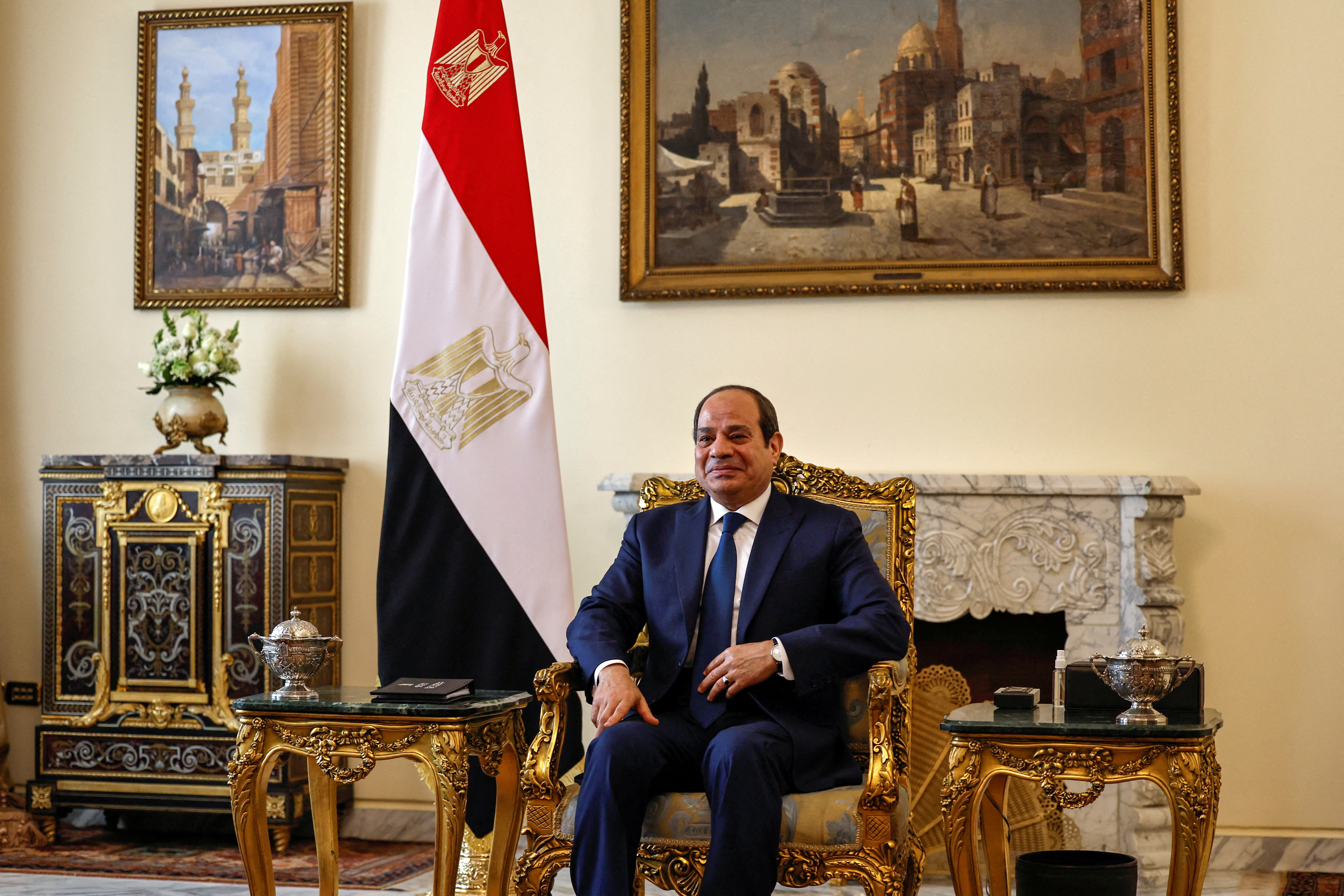 U.S. Secretary of State Antony Blinken meets with Egyptian President Abdel Fattah al-Sisi, in Cairo