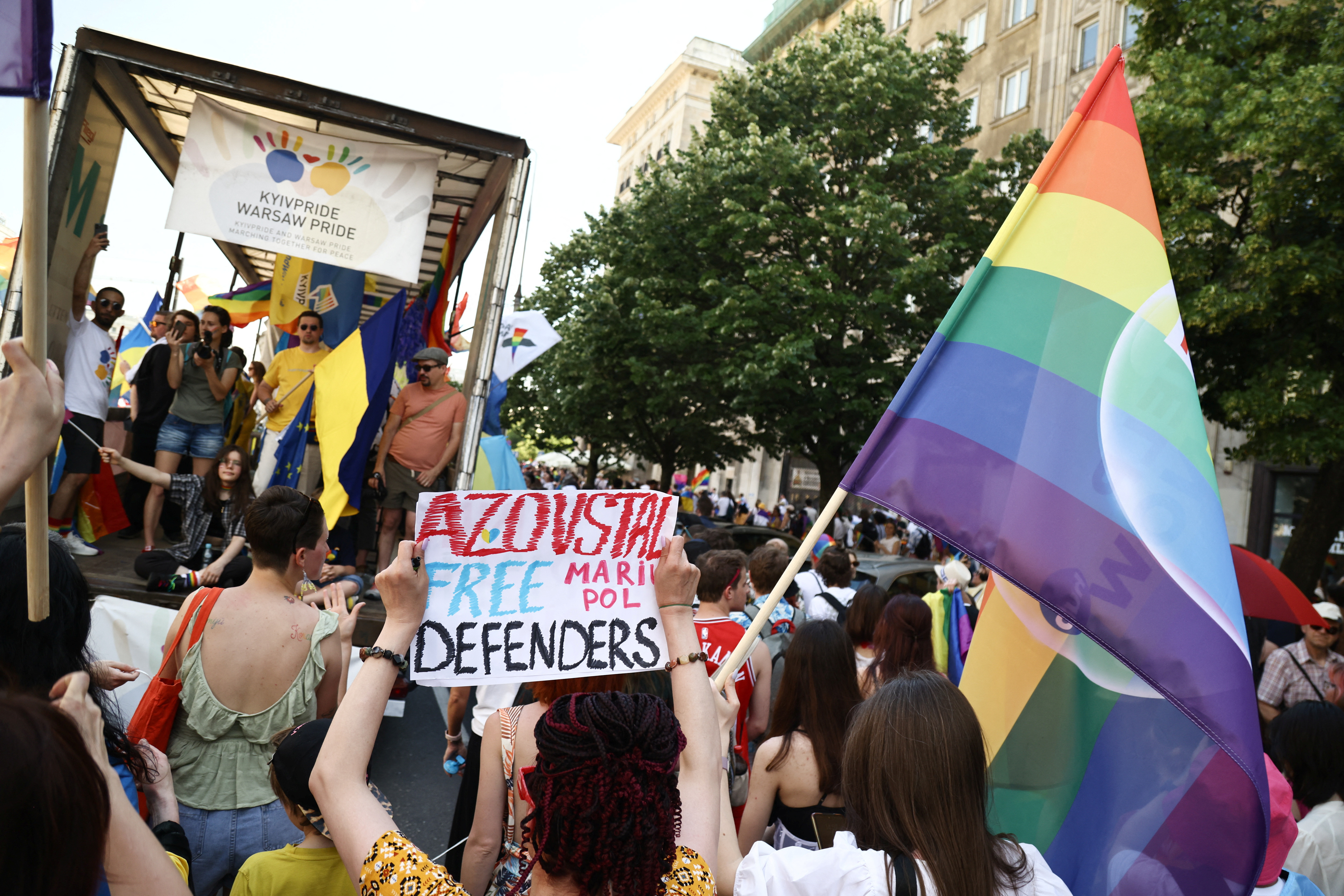 Warsaw Equality Parade 2022 and KyivPride, in Warsaw