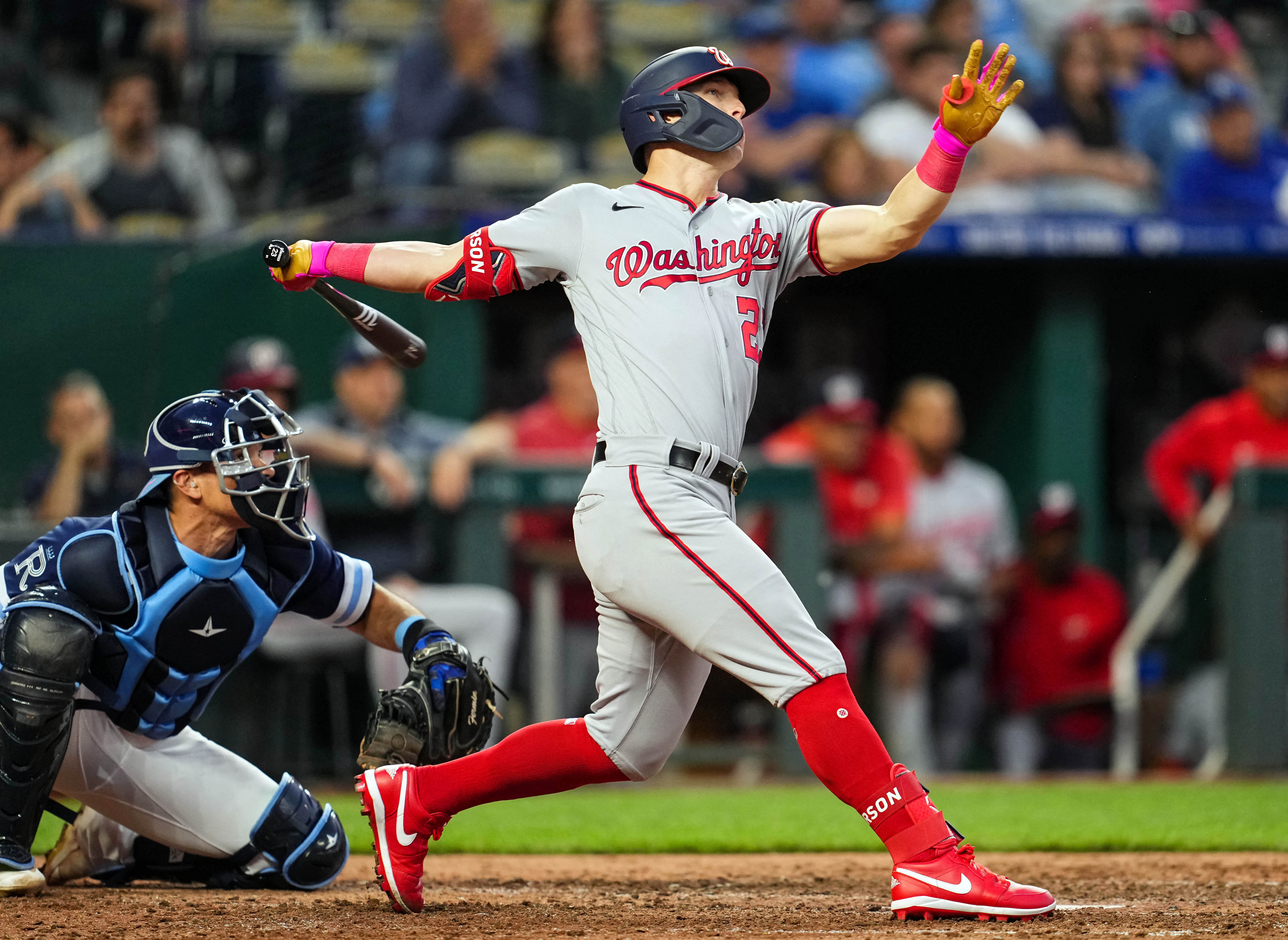 Garcia's 6 hits lead Nationals past Royals in wild slugfest