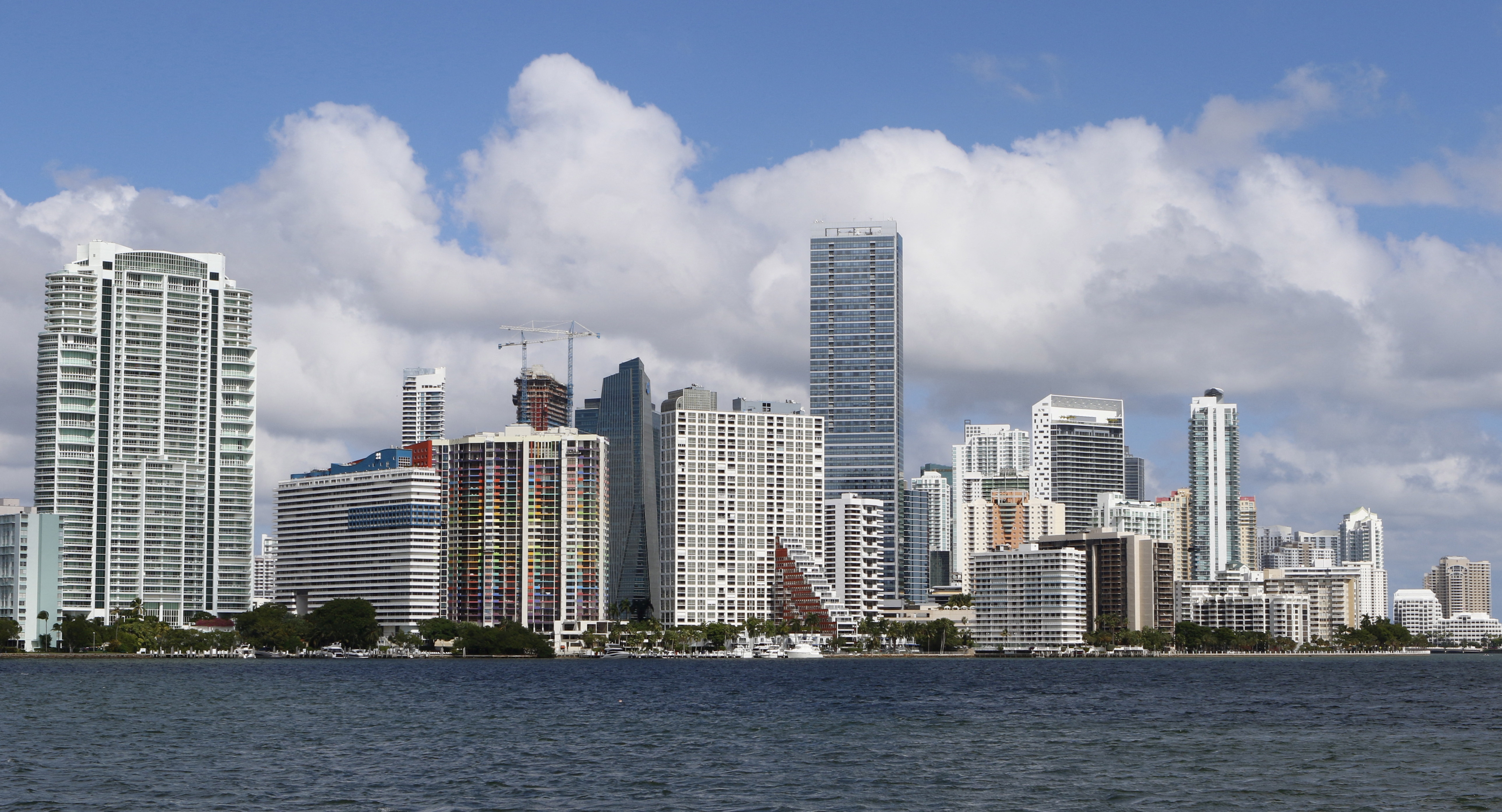 The downtown skyline of Miami, Florida