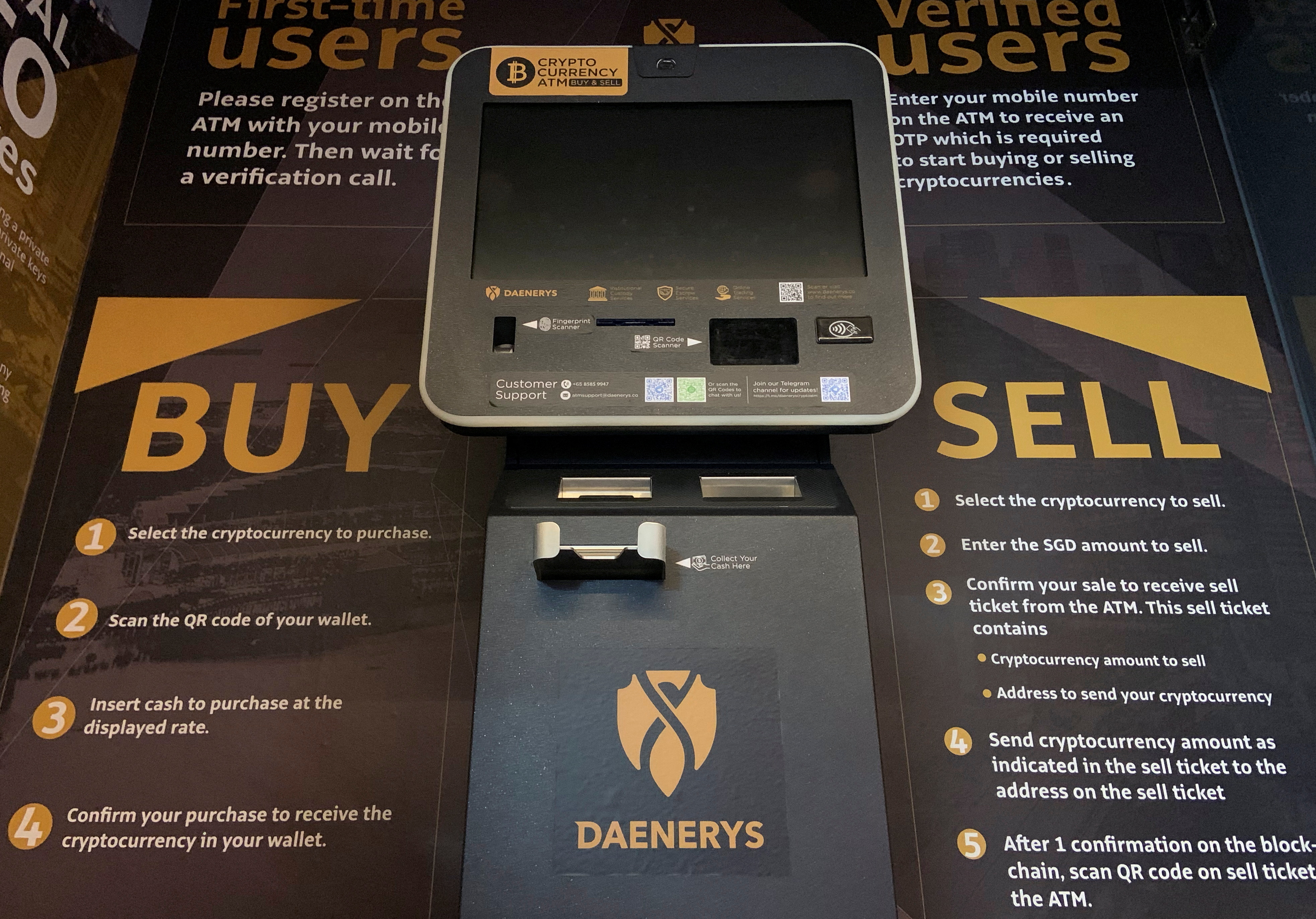 Daenary’s and Co ATM Booth shut in Singapore