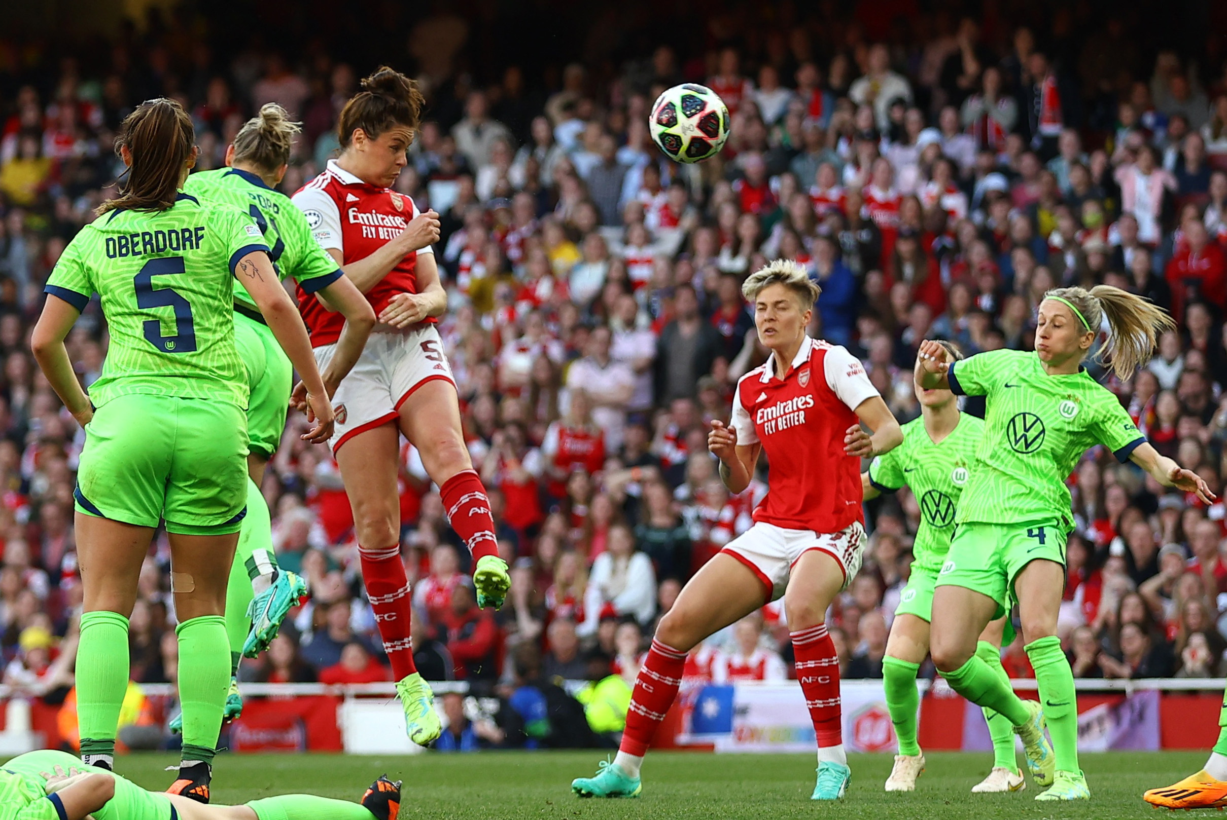 Arsenal sell out the Emirates for Women's Champions League semi