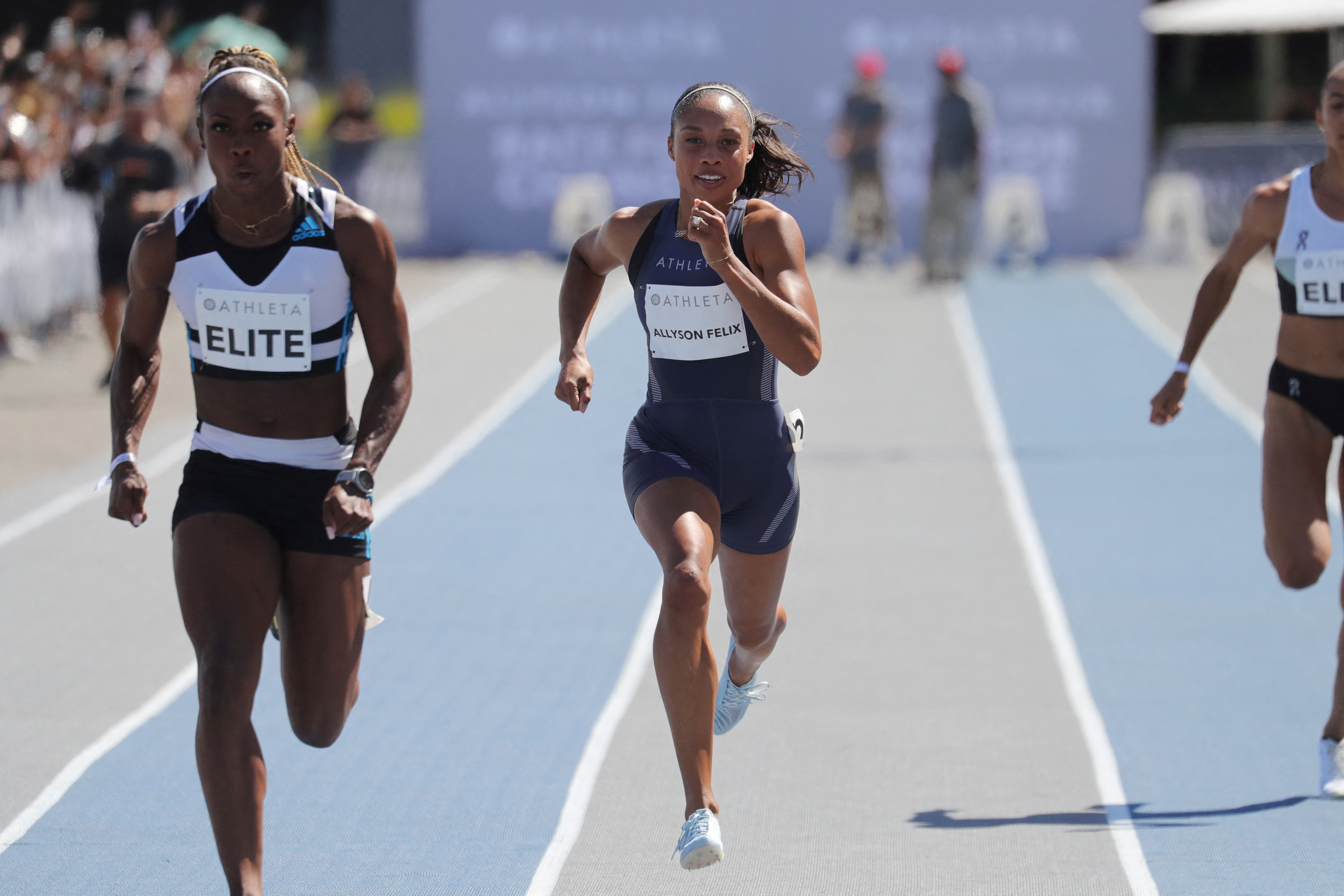 Allyson Felix runs in Athleta's Race For Change in California