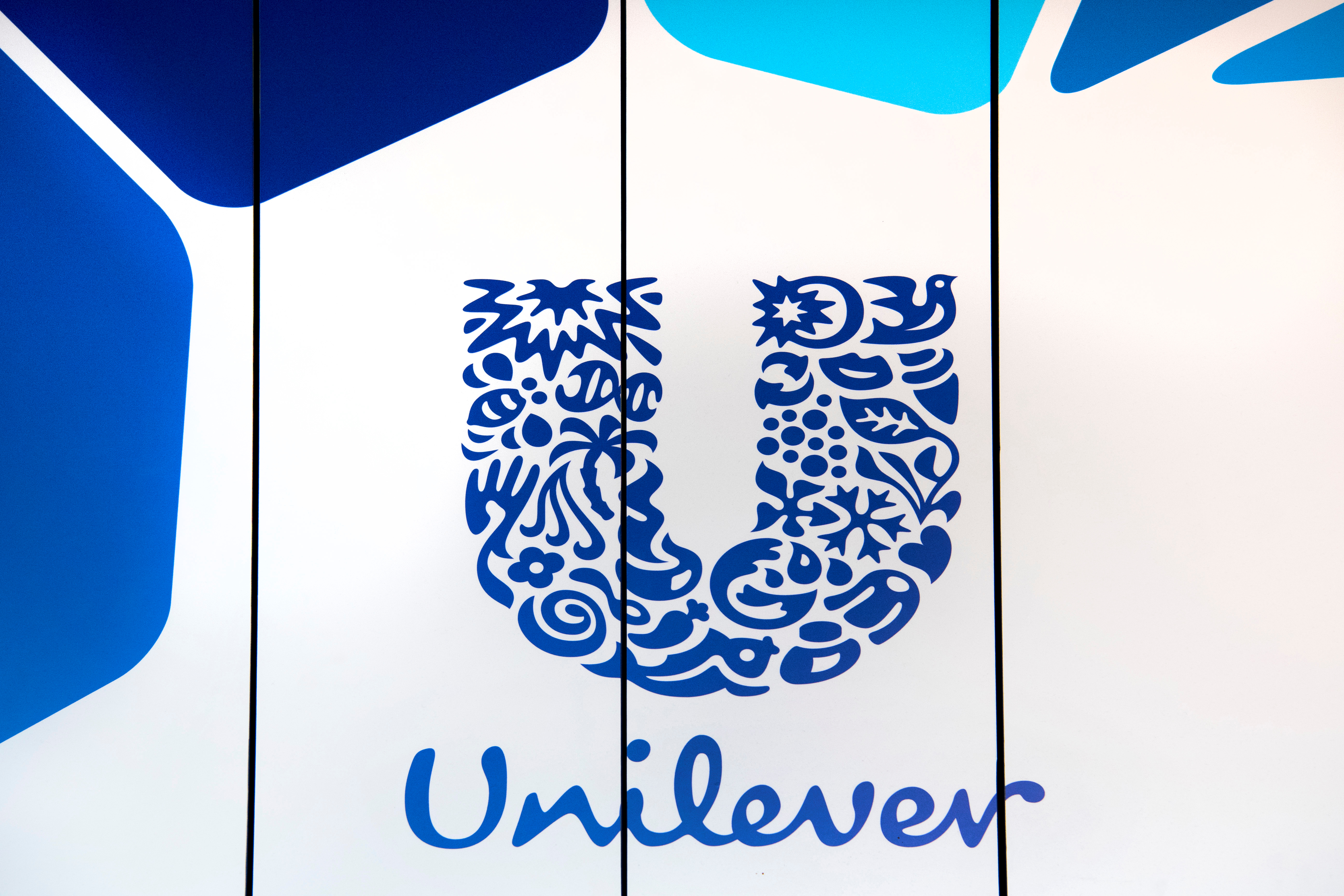 The logo of Unilever is seen at the headquarters in Rotterdam, Netherlands August 21, 2018. REUTERS/Piroschka van de Wouw