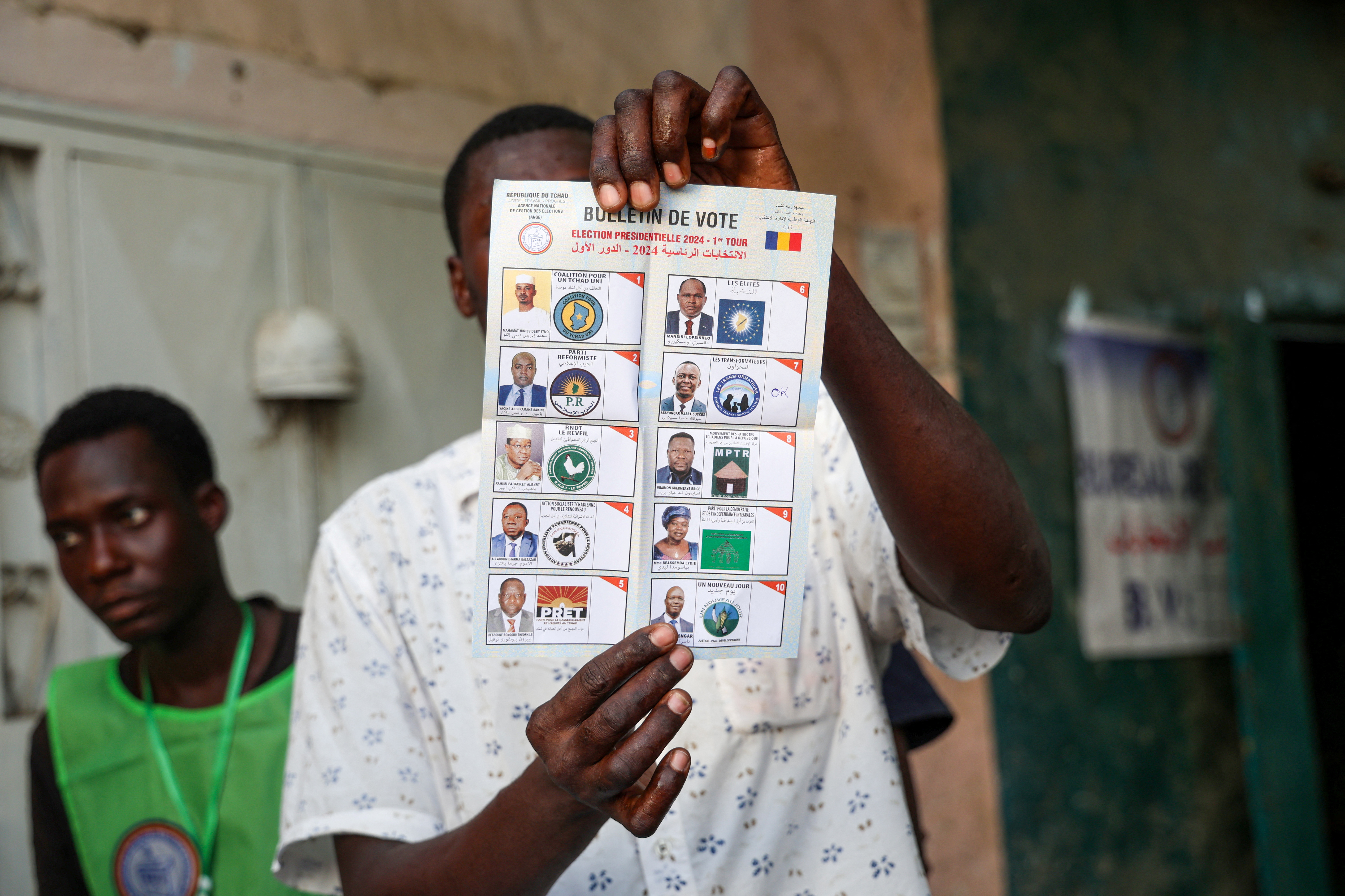 Chadian presidential election, in N'Djamena